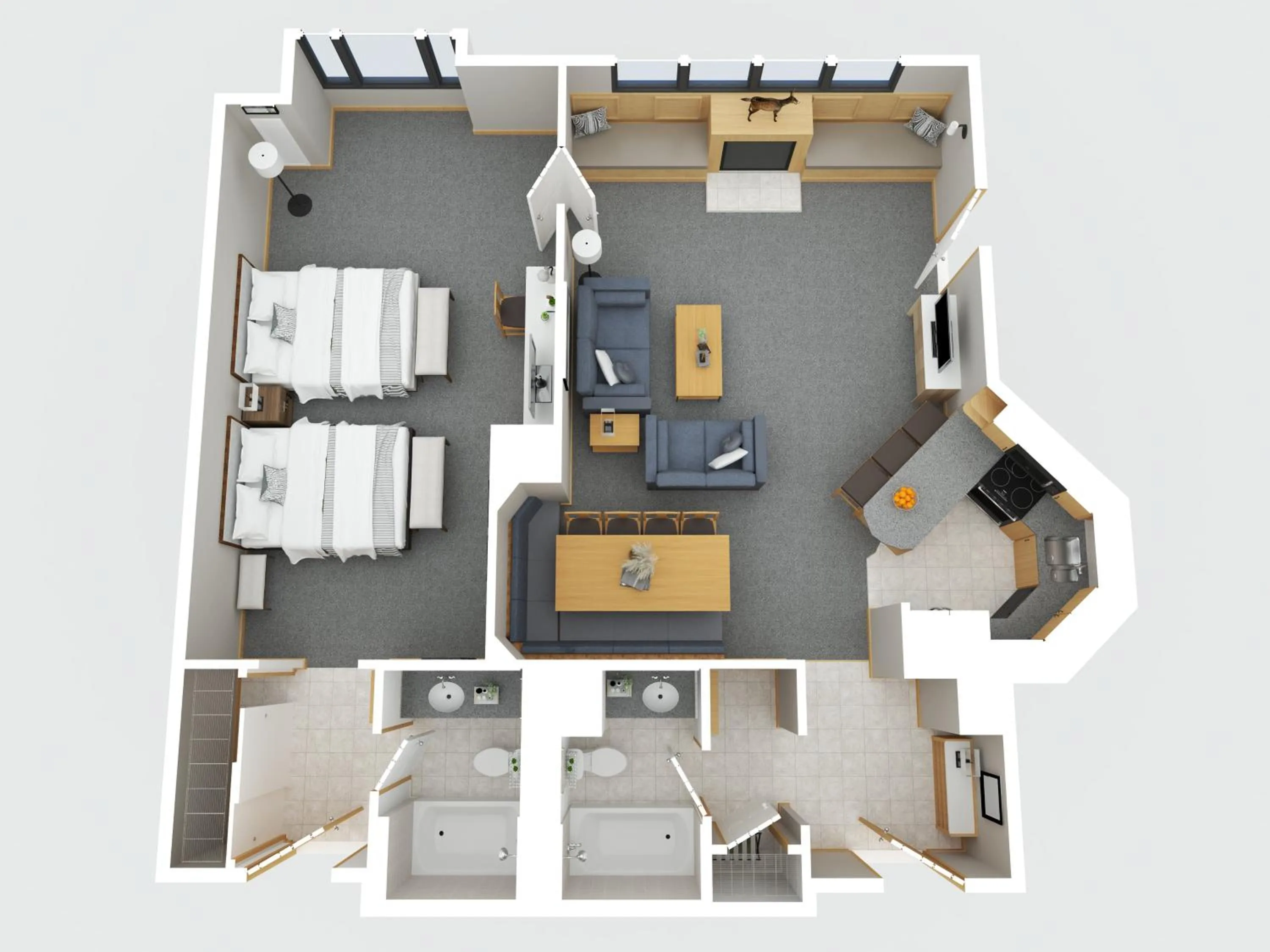 Floor plan in The Steamboat Grand