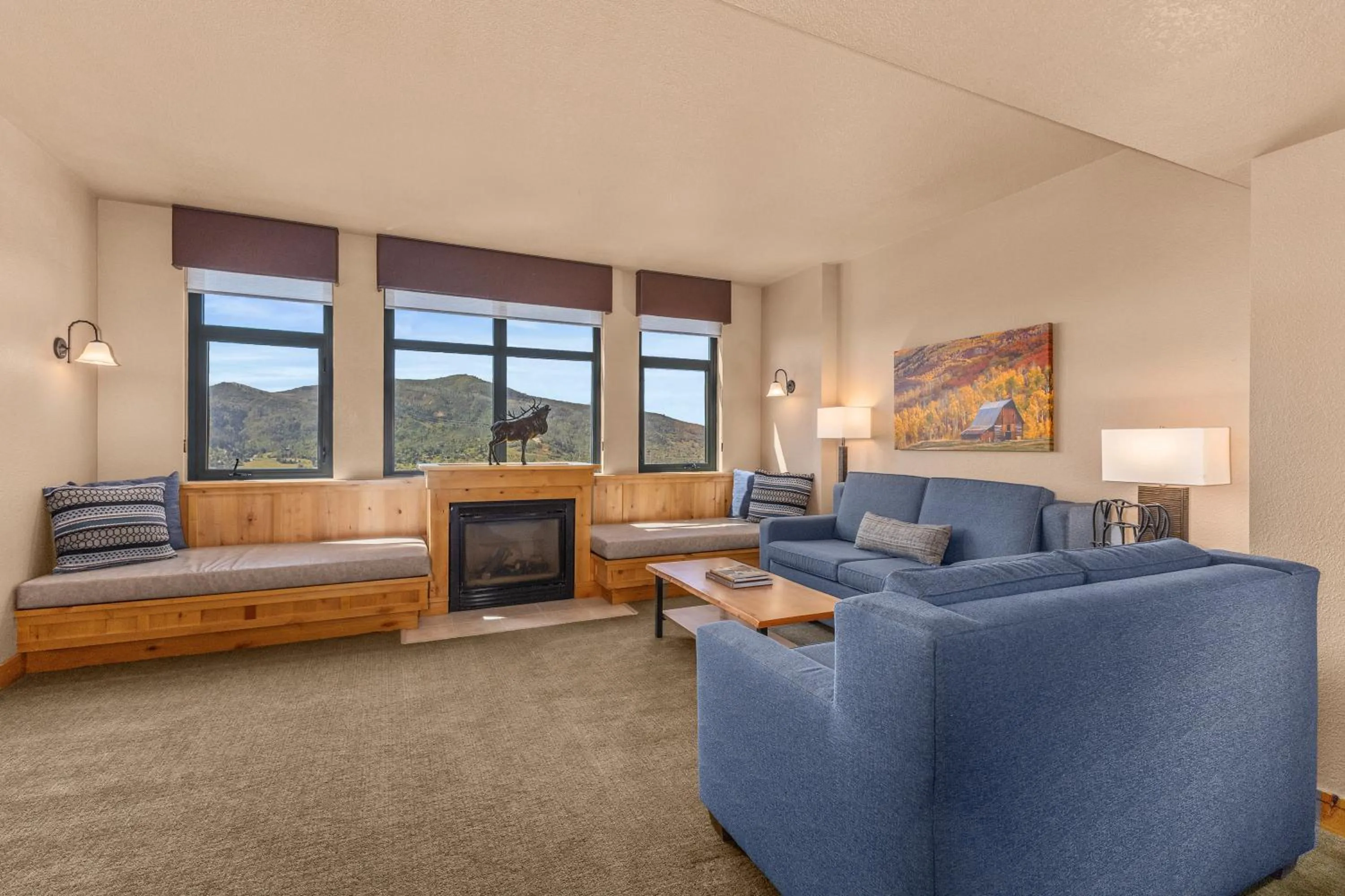 Living room in The Steamboat Grand