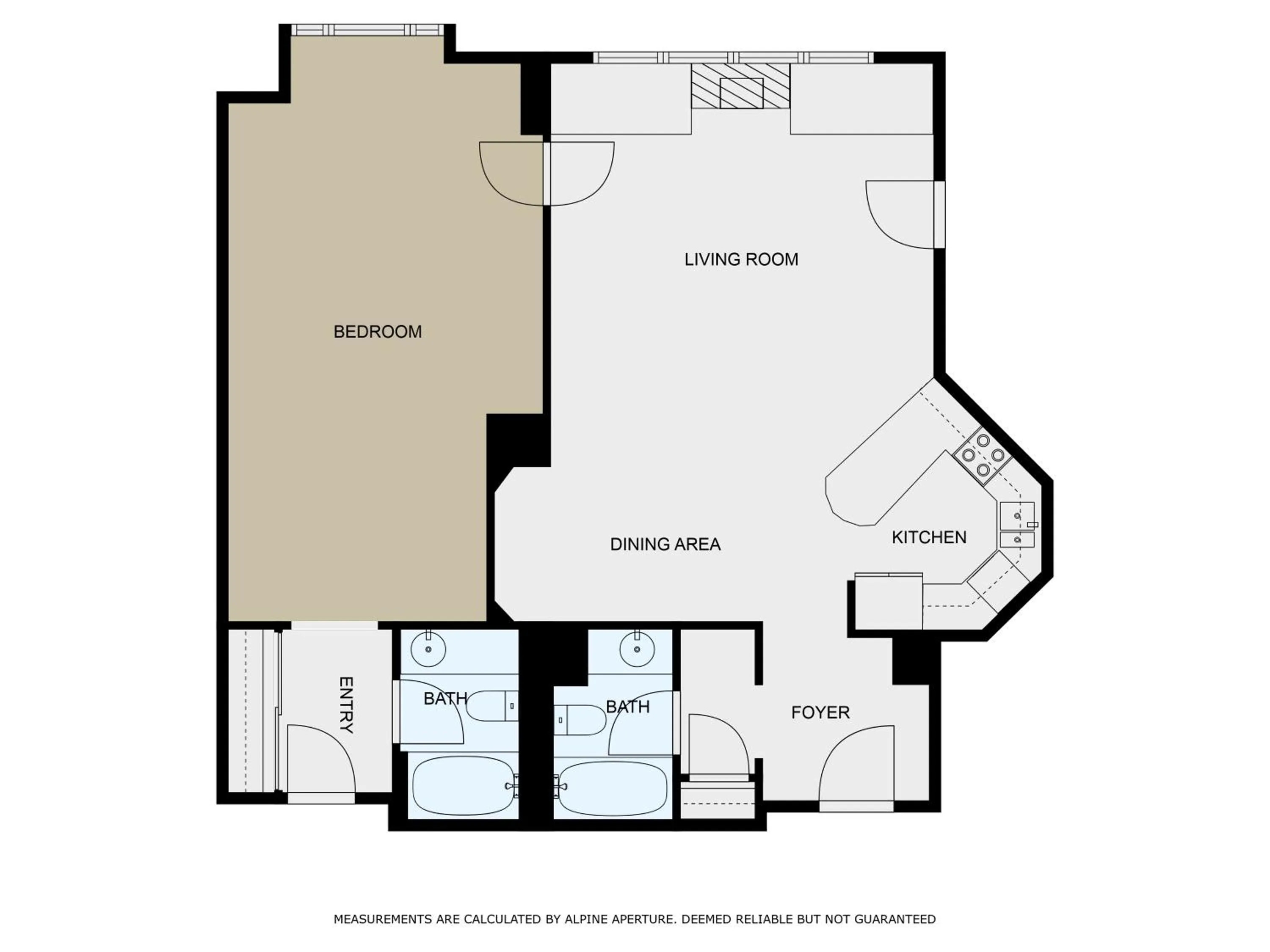 Floor plan in The Steamboat Grand