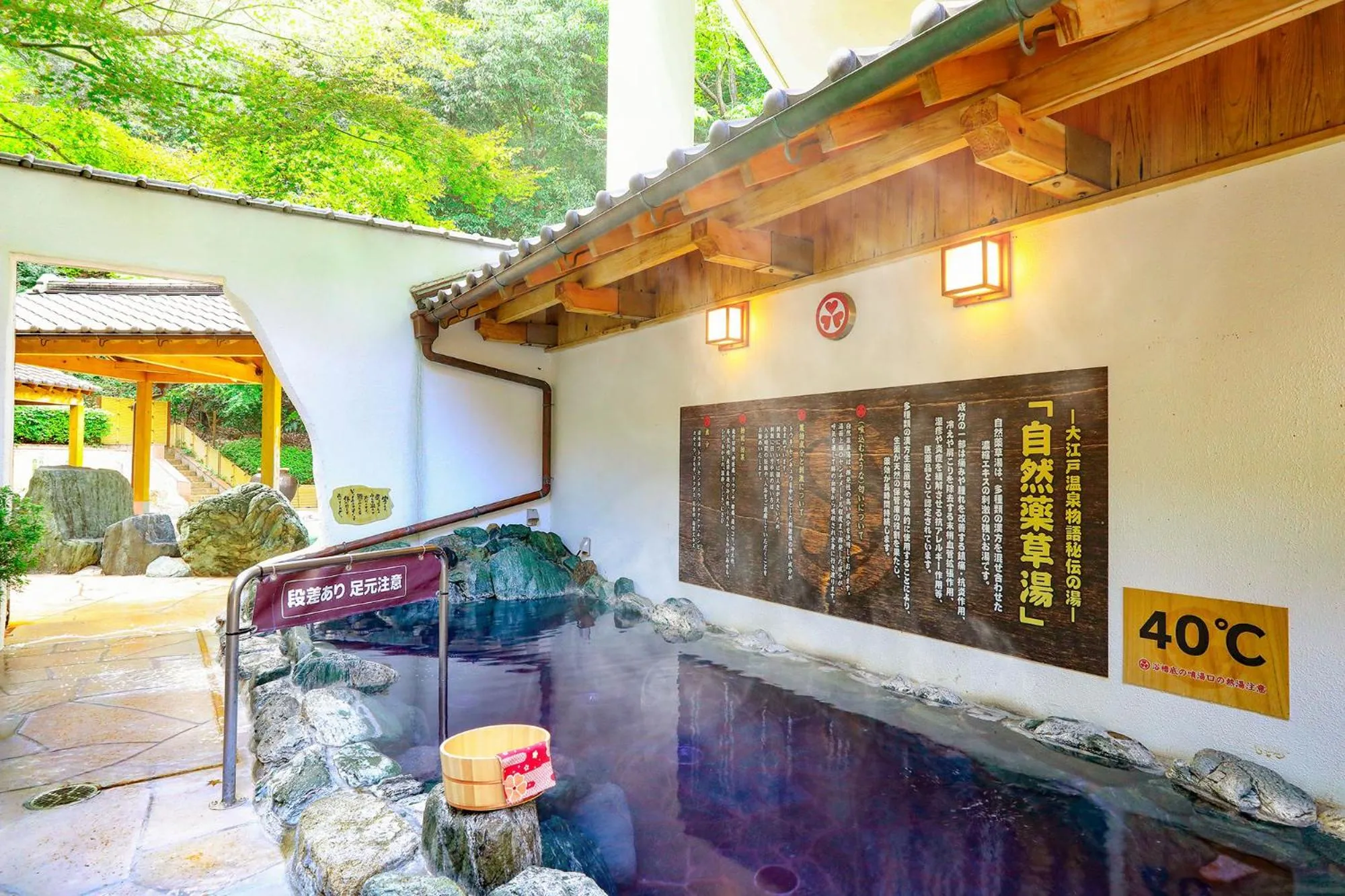 Hot Spring Bath in Ooedo Onsen Monogatari Hotel Reoma no Mori