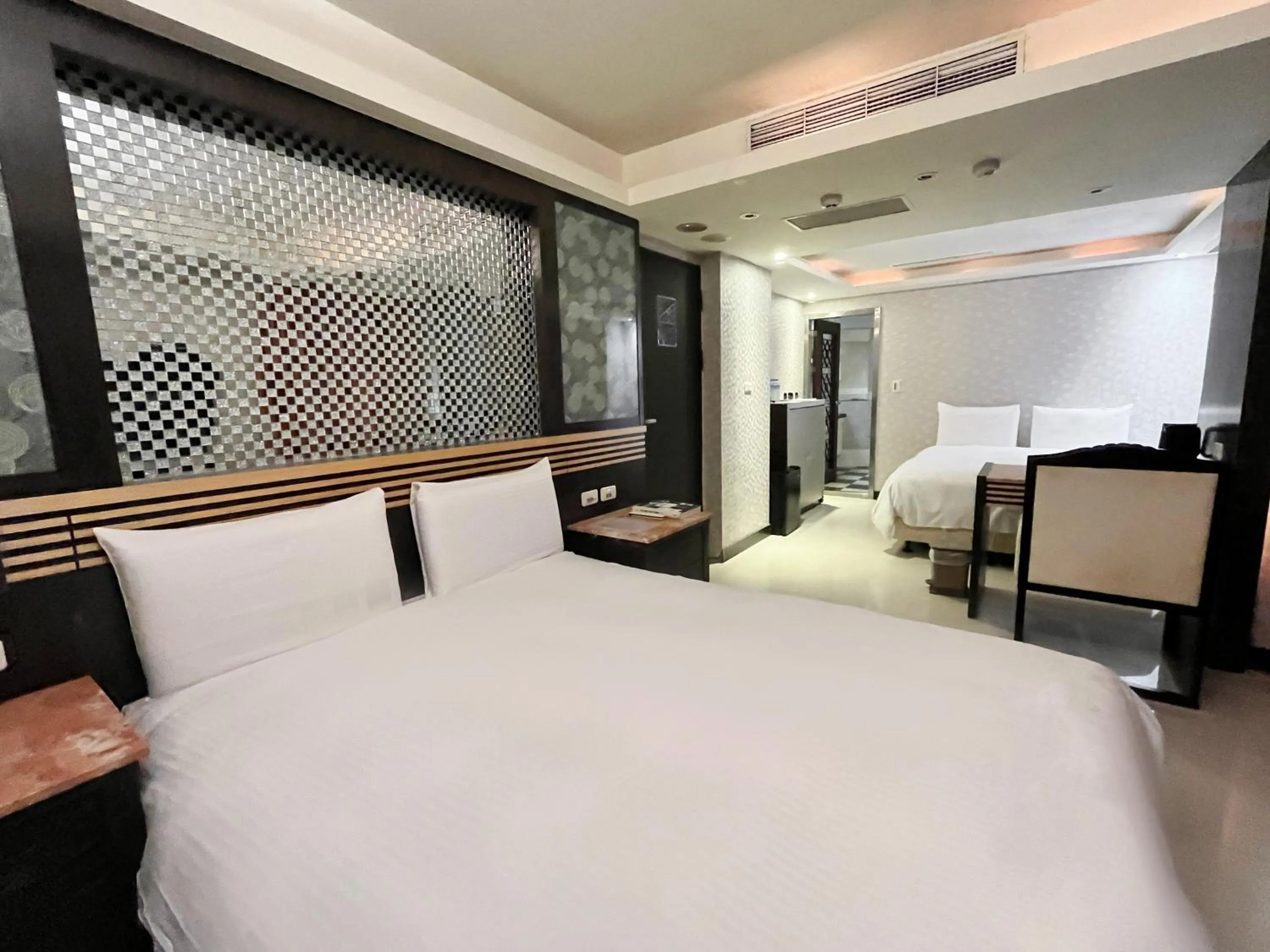 Bed in Guide Hotel Taipei Xinyi