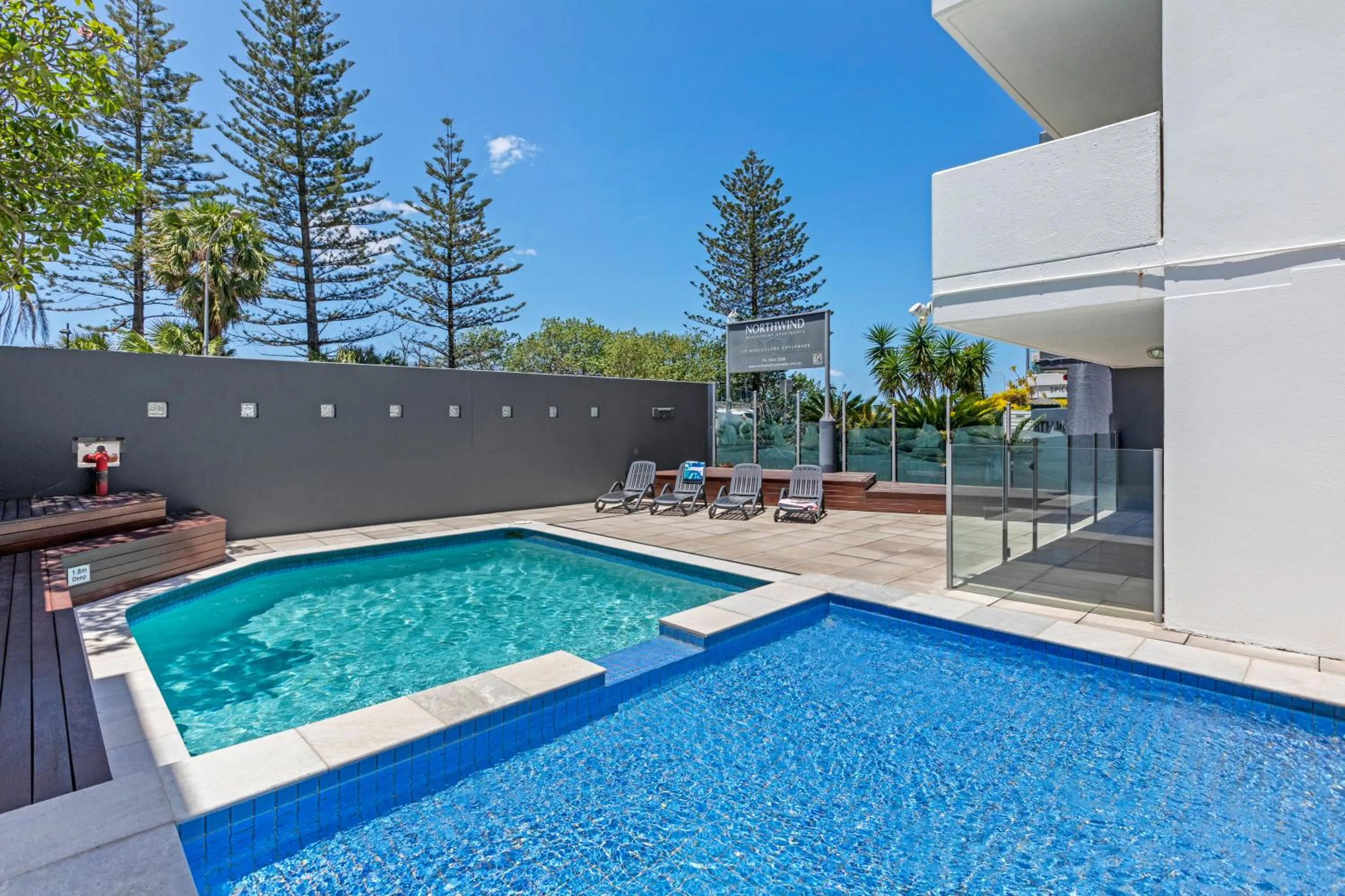 Swimming pool in Northwind Beachfront Apartments