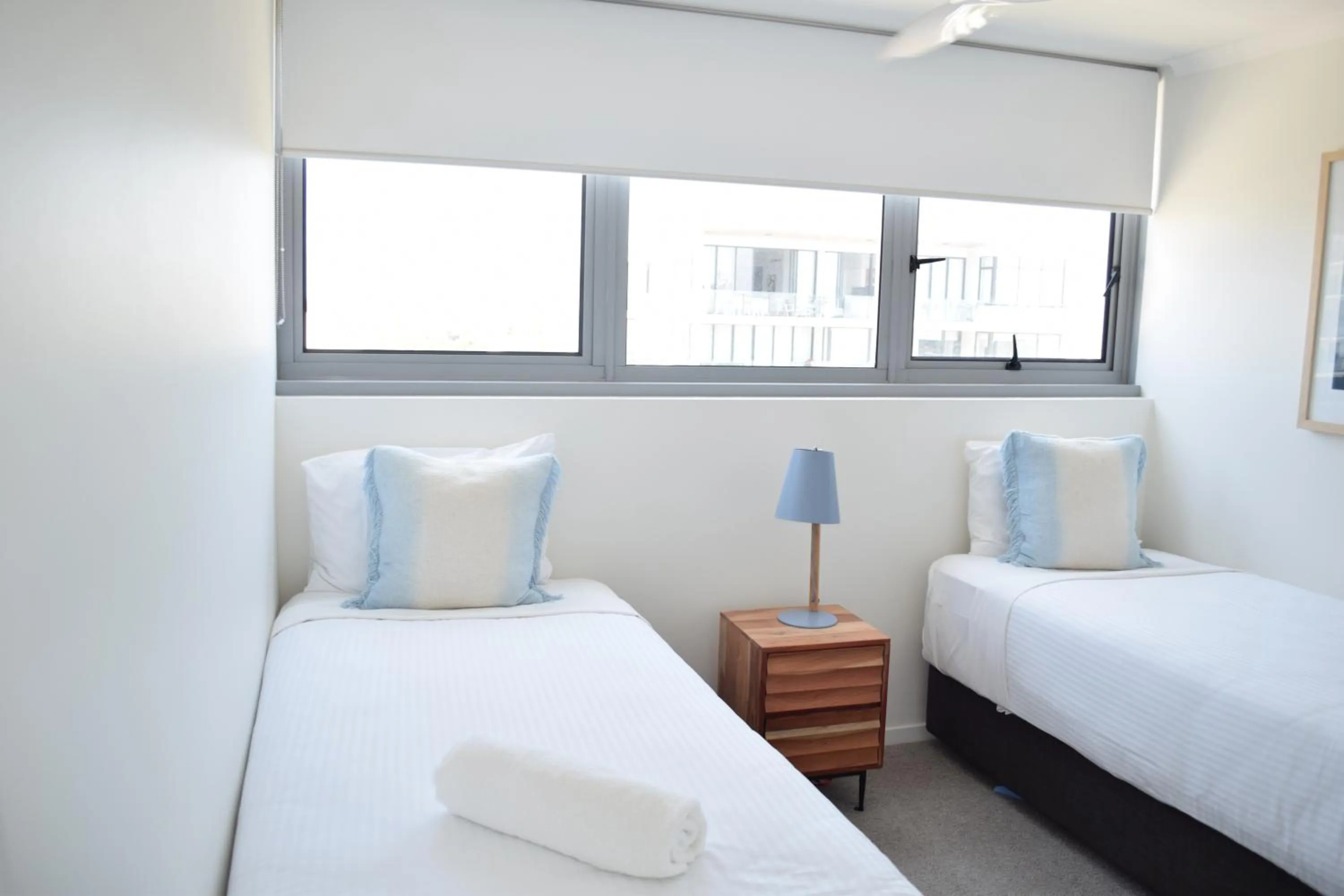 Bedroom, Bed in Northwind Beachfront Apartments