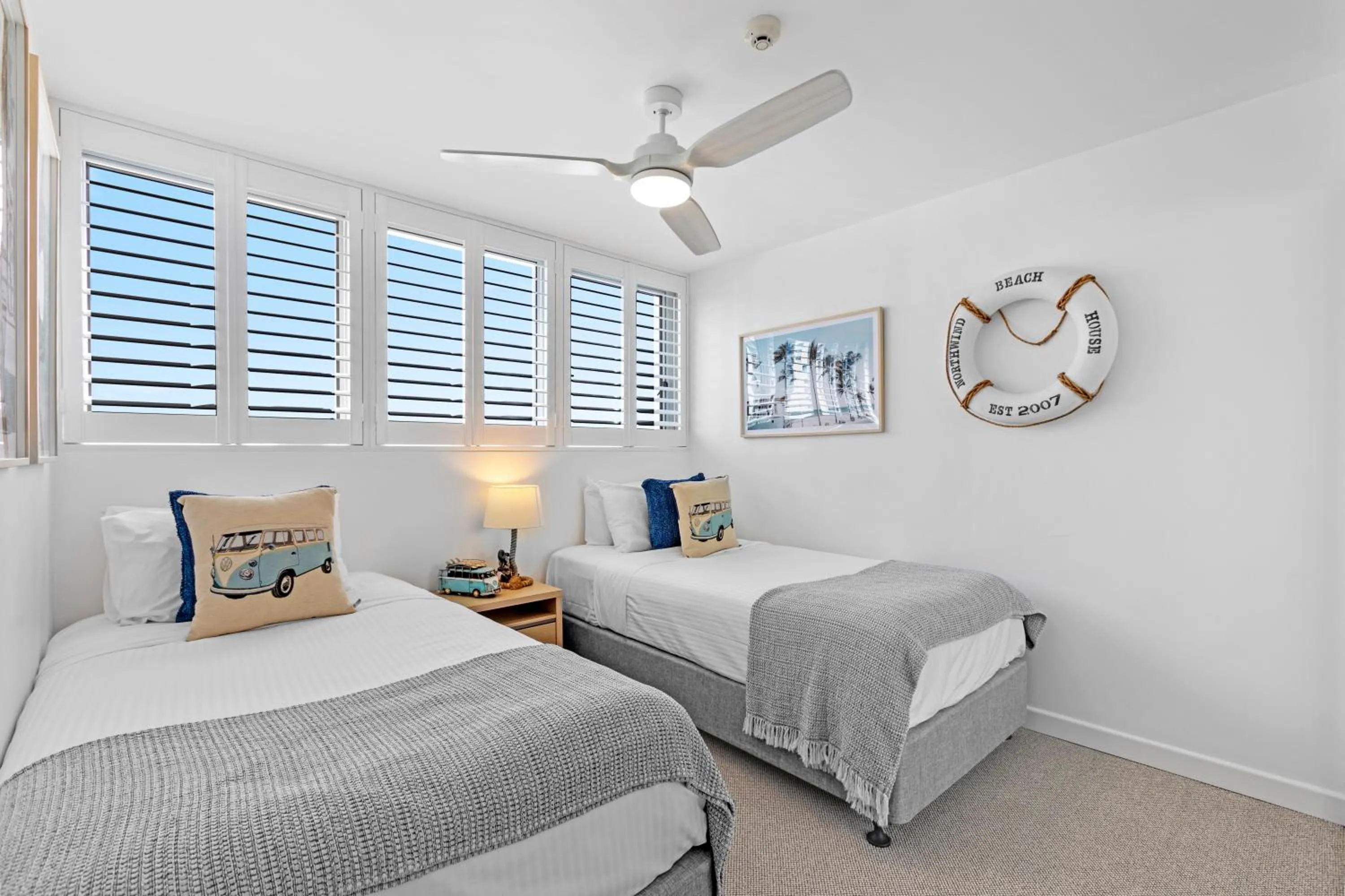 Bedroom, Bed in Northwind Beachfront Apartments