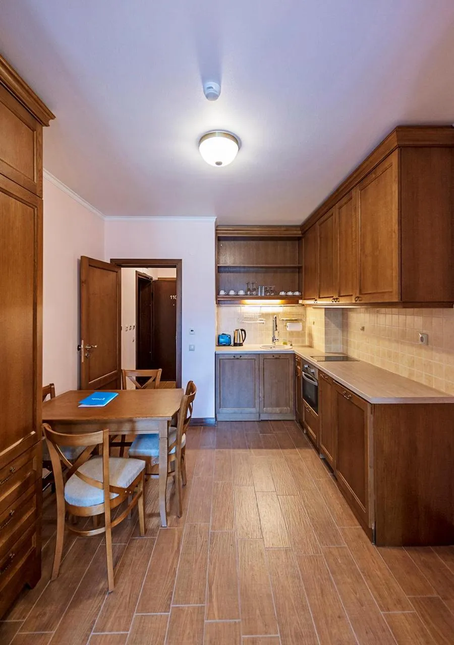 Kitchen or kitchenette in 7 Pools SPA Boutique Hotel