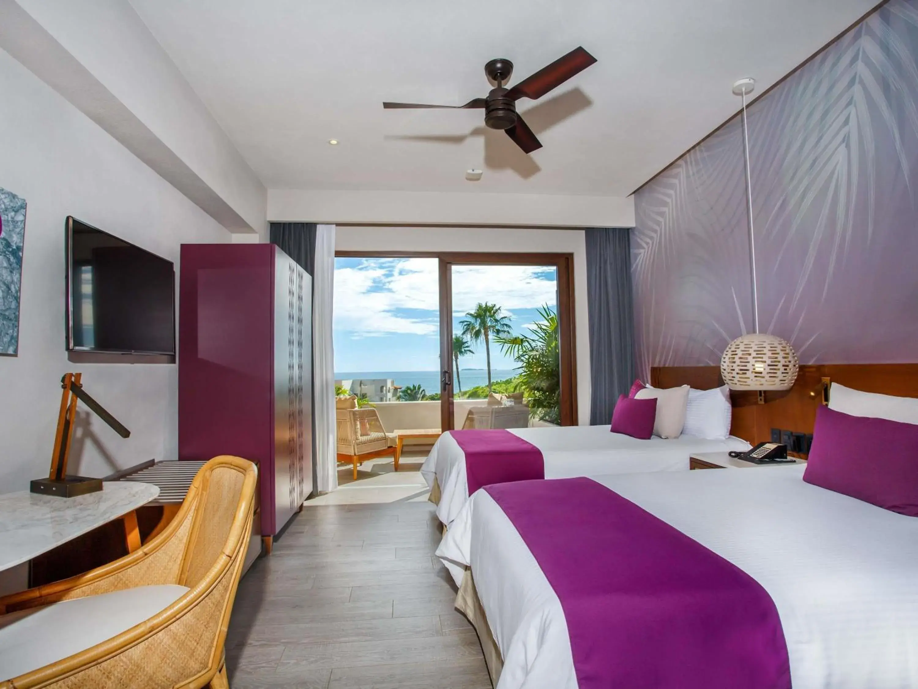 Lush Double Room with Two Double Beds and Garden View in Armony Marival Resort & Spa Punta de Mita - MGallery collection Lush Double Room with Two Double Beds and Garden View in Armony Marival Resort & Spa Punta de Mita - MGallery collection
