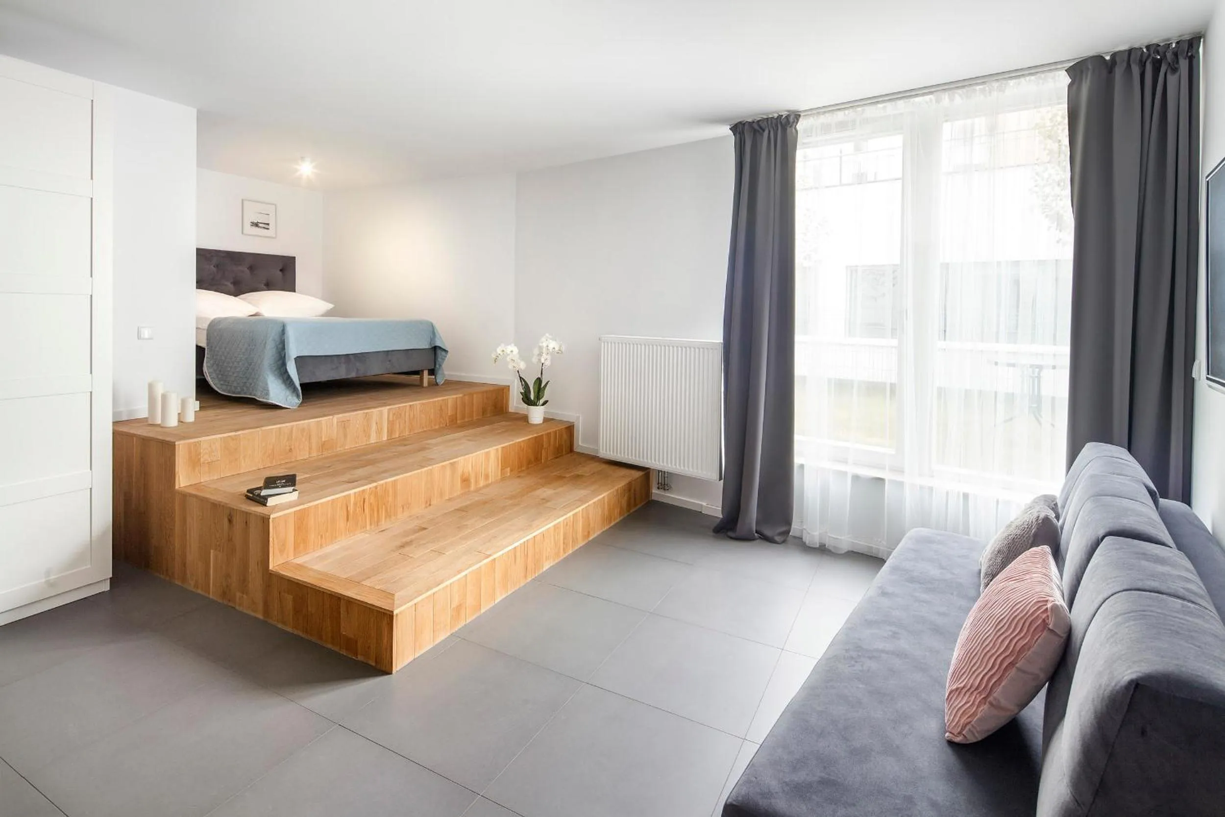 Bedroom, Bed in Sleepy3city Apartments Batorego 9 II