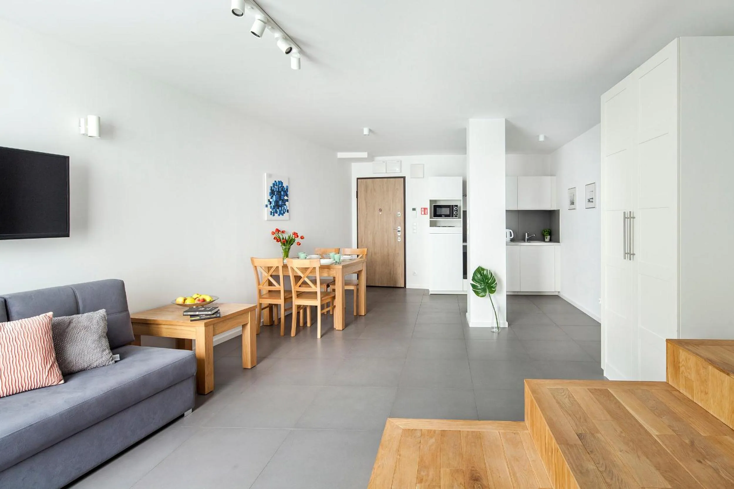 Seating area in Sleepy3city Apartments Batorego 9 II