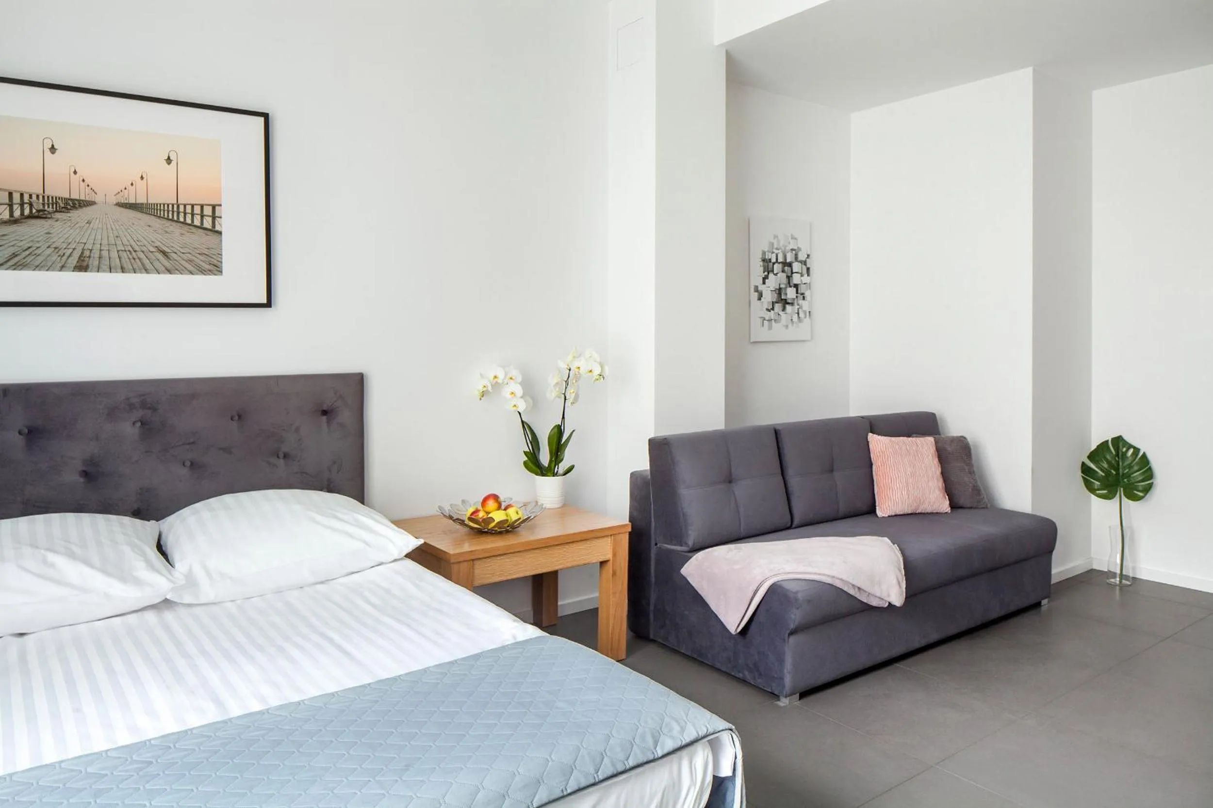 Bed in Sleepy3city Apartments Batorego 9 II