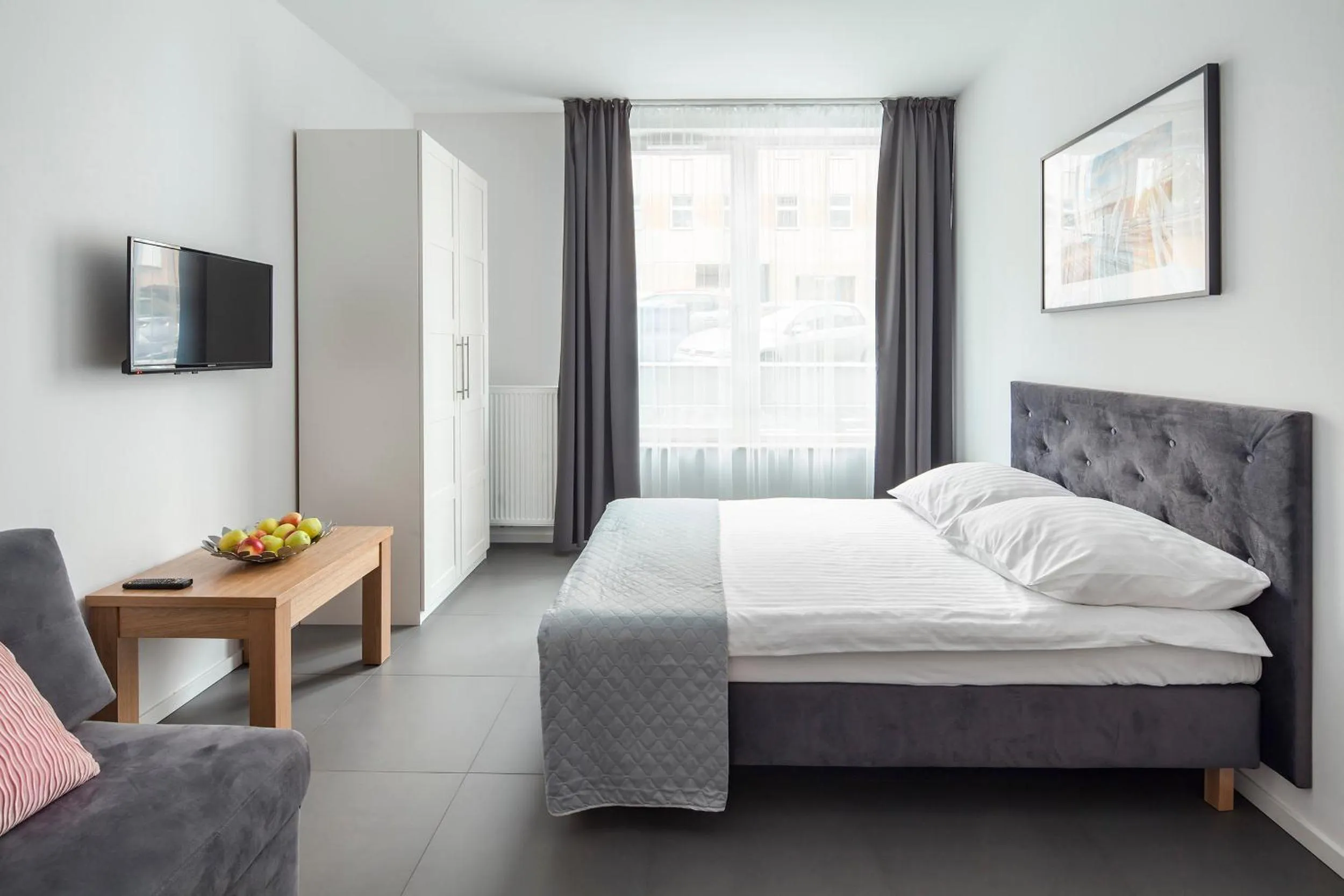 Bed in Sleepy3city Apartments Batorego 9 II