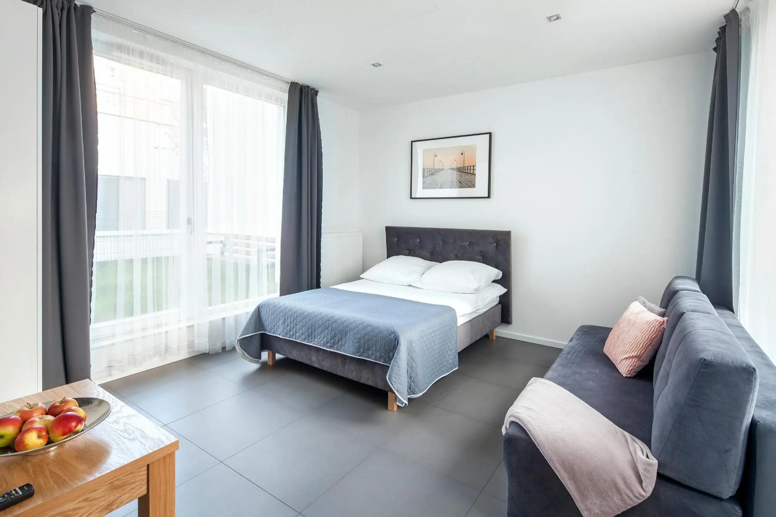 Bed in Sleepy3city Apartments Batorego 9 II