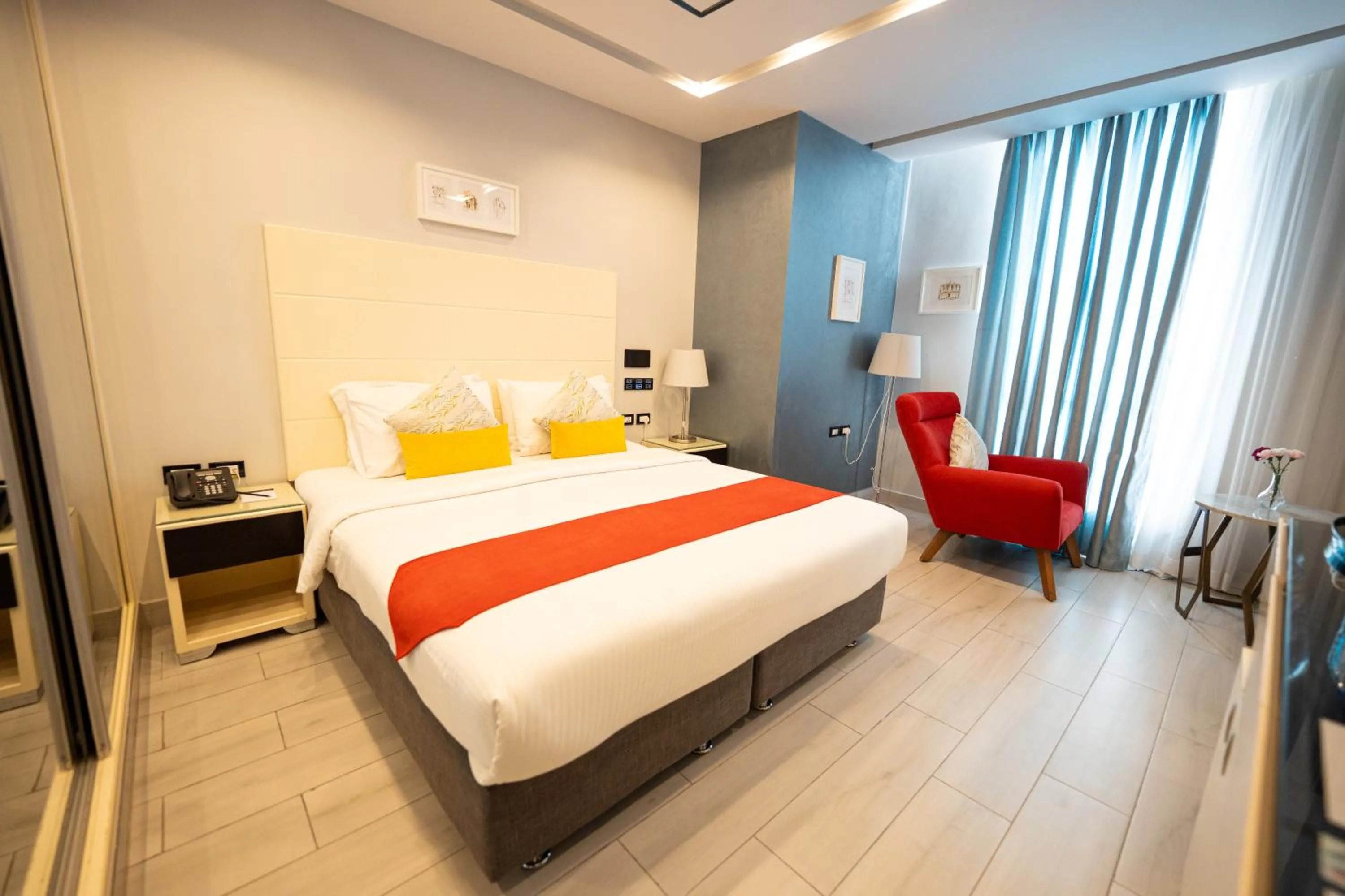 Bed in Petra Boutique Hotel