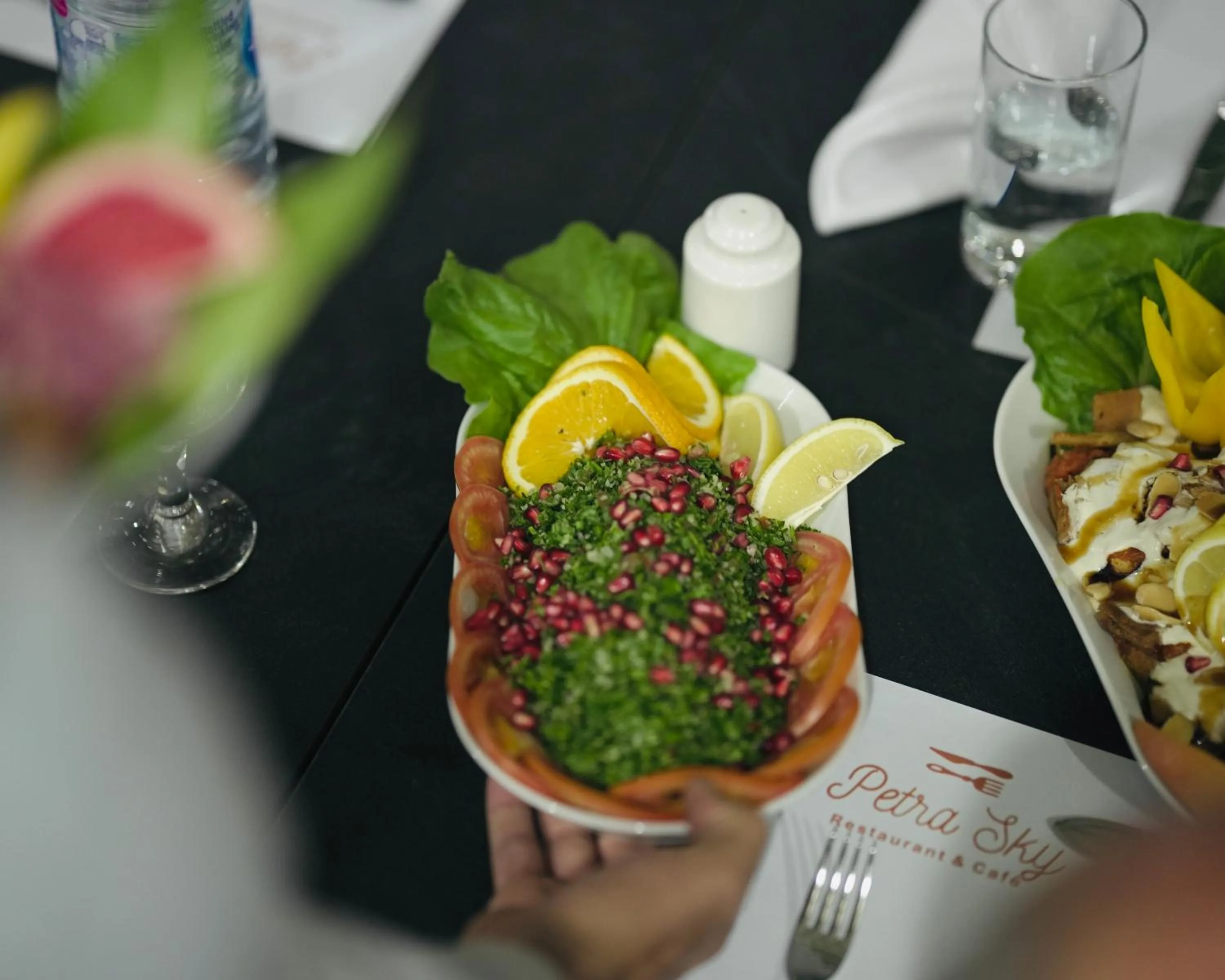 Food and drinks in Petra Boutique Hotel