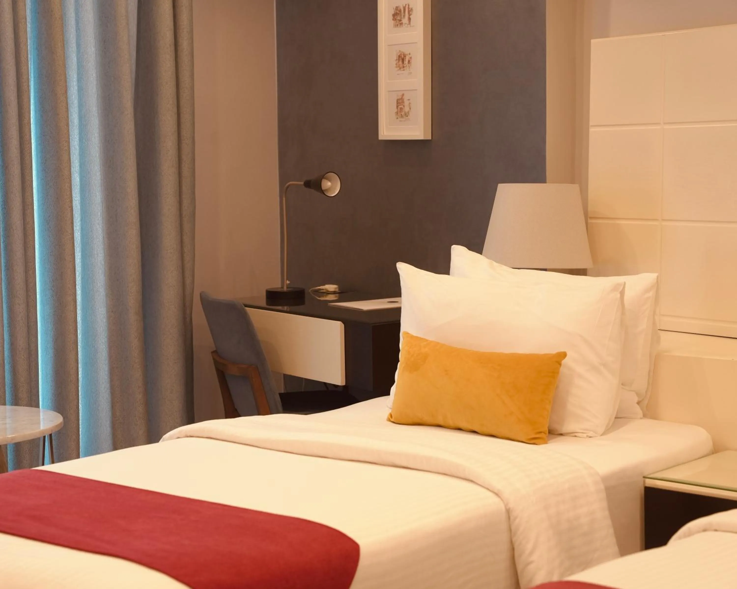 Bed in Petra Boutique Hotel