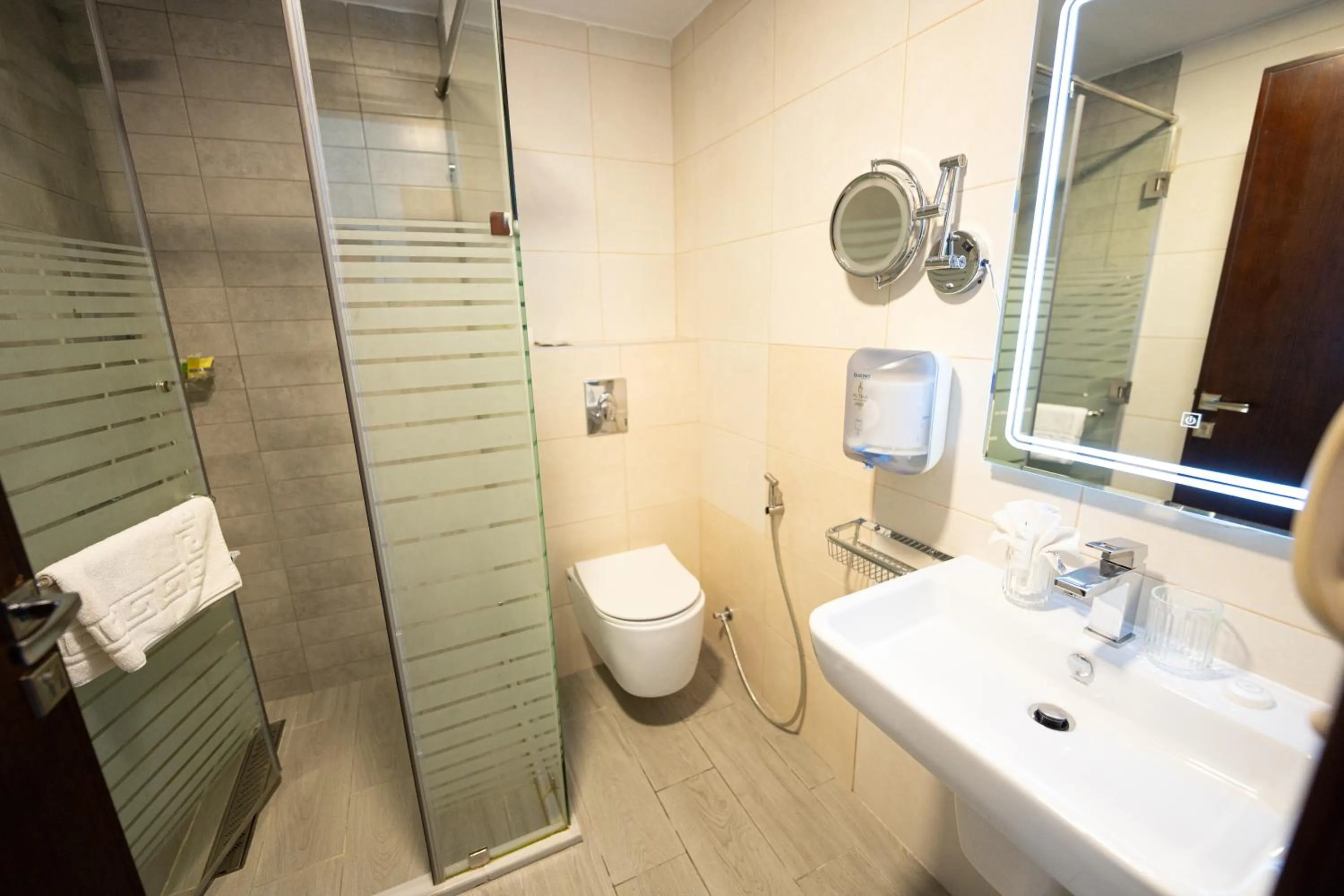 Shower in Petra Boutique Hotel