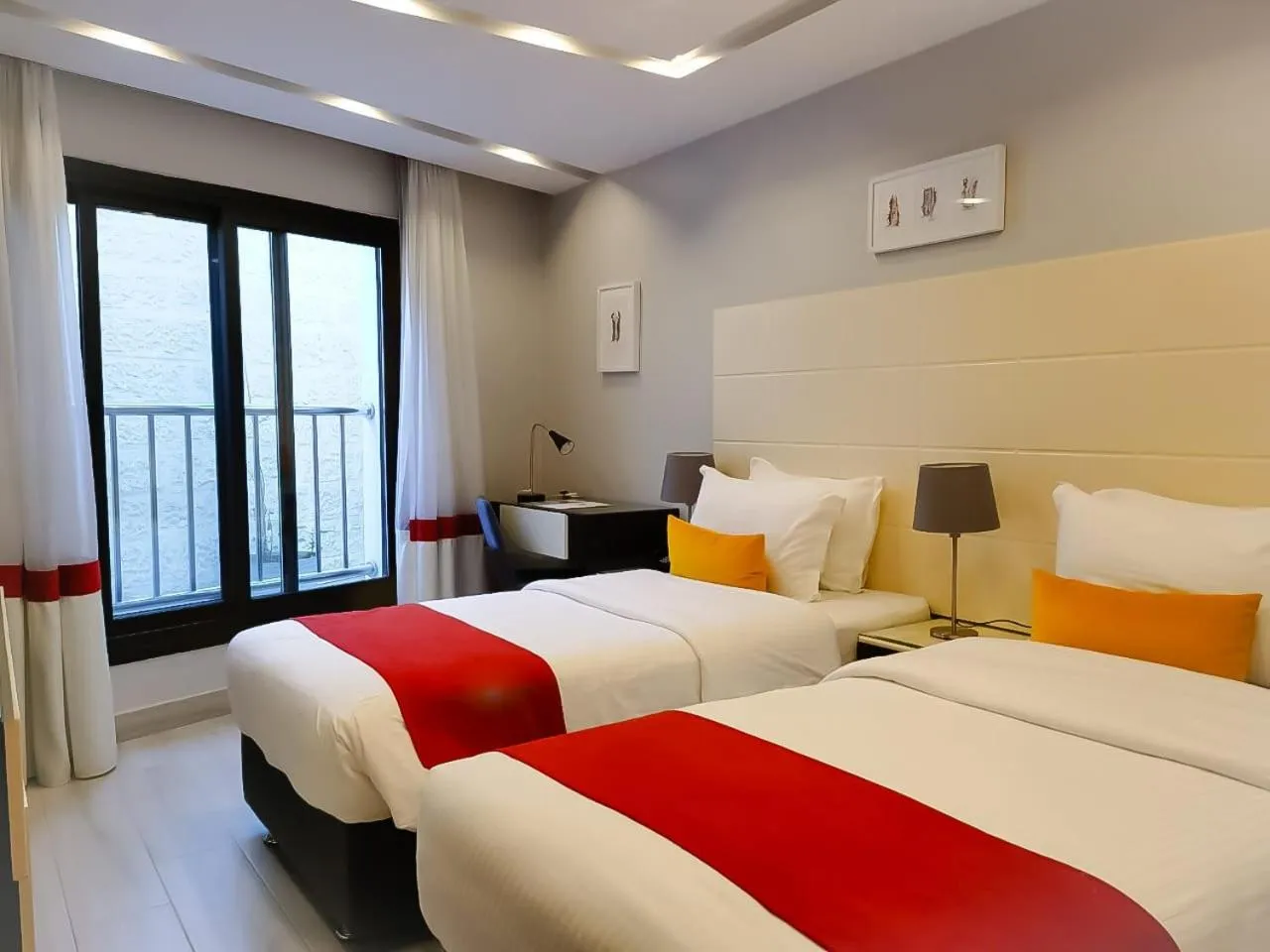 Bed in Petra Boutique Hotel