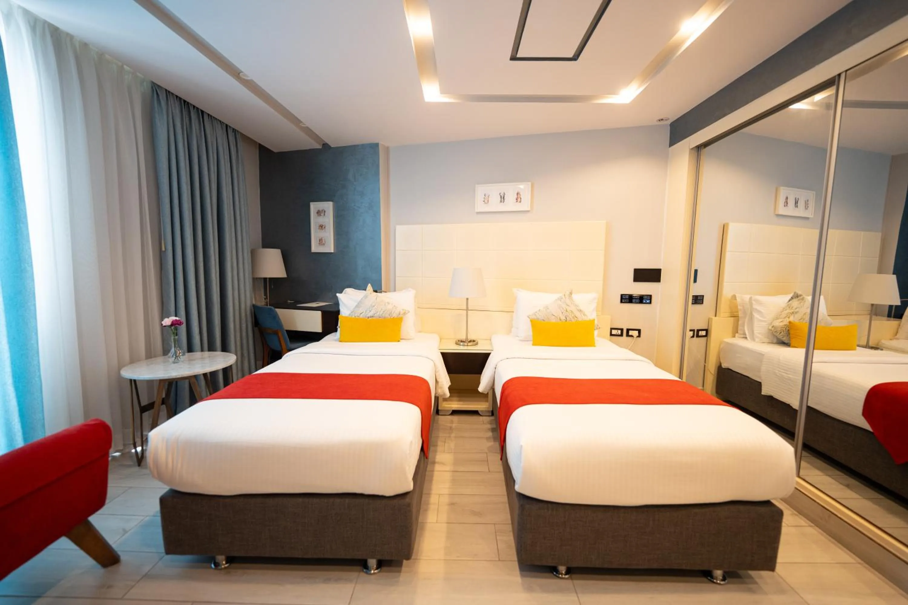 Bed in Petra Boutique Hotel