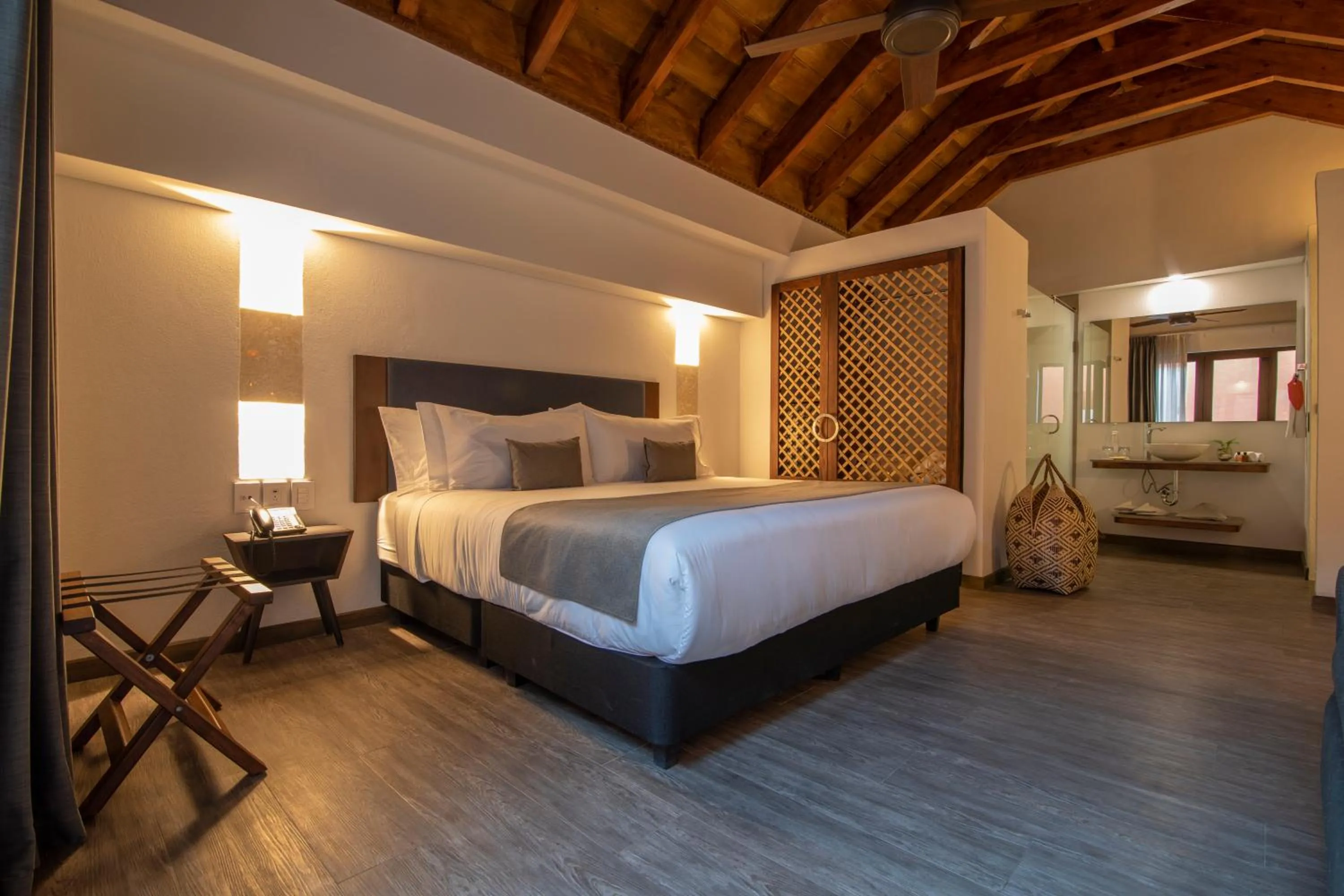 Decorative detail, Bed in Hotel Santa Catalina By OxoHotel