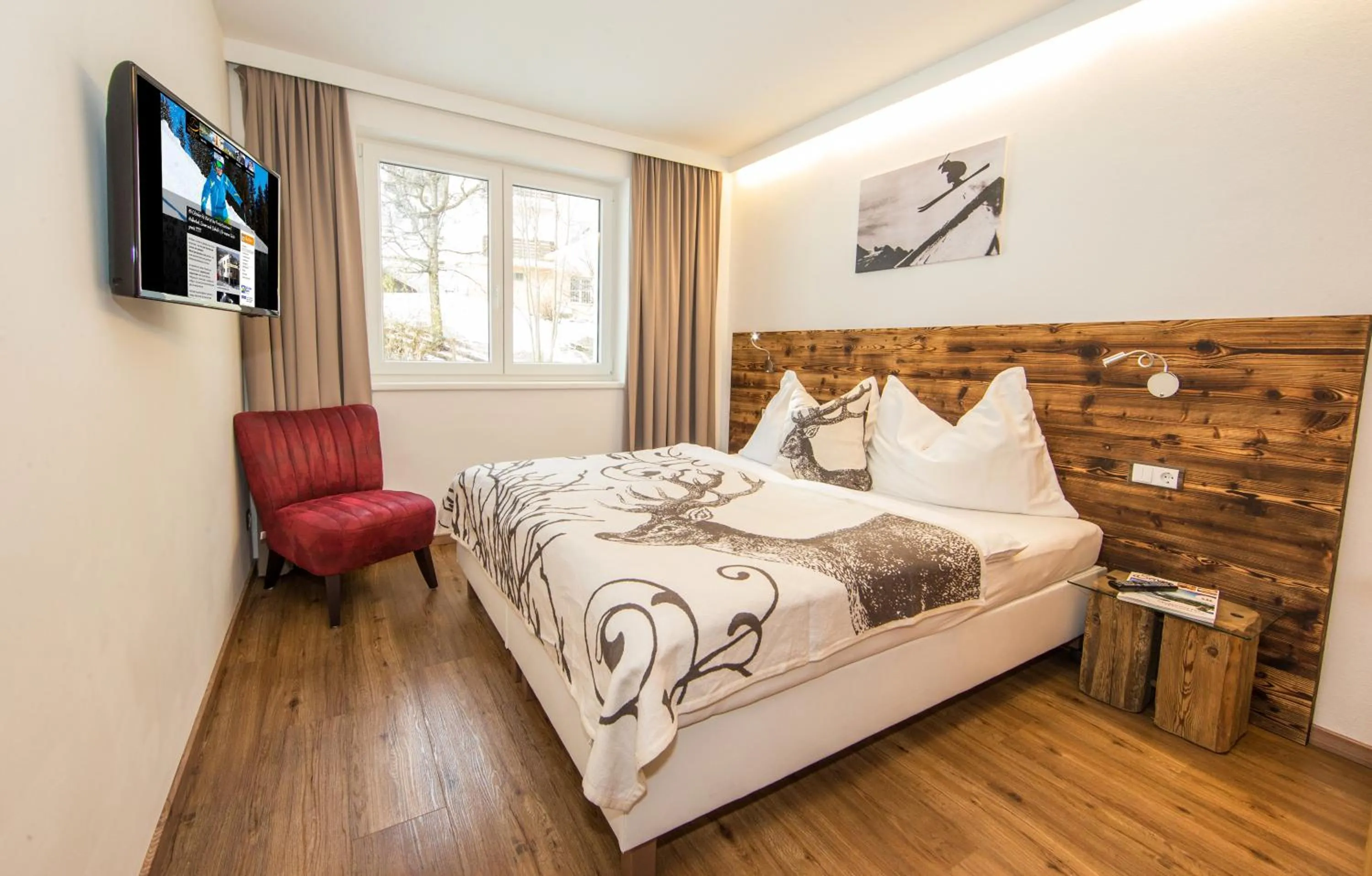 Bedroom, Bed in Appartement Living Schönwies apartments with private Infrared cabin and Zell am See Kaprun summercard