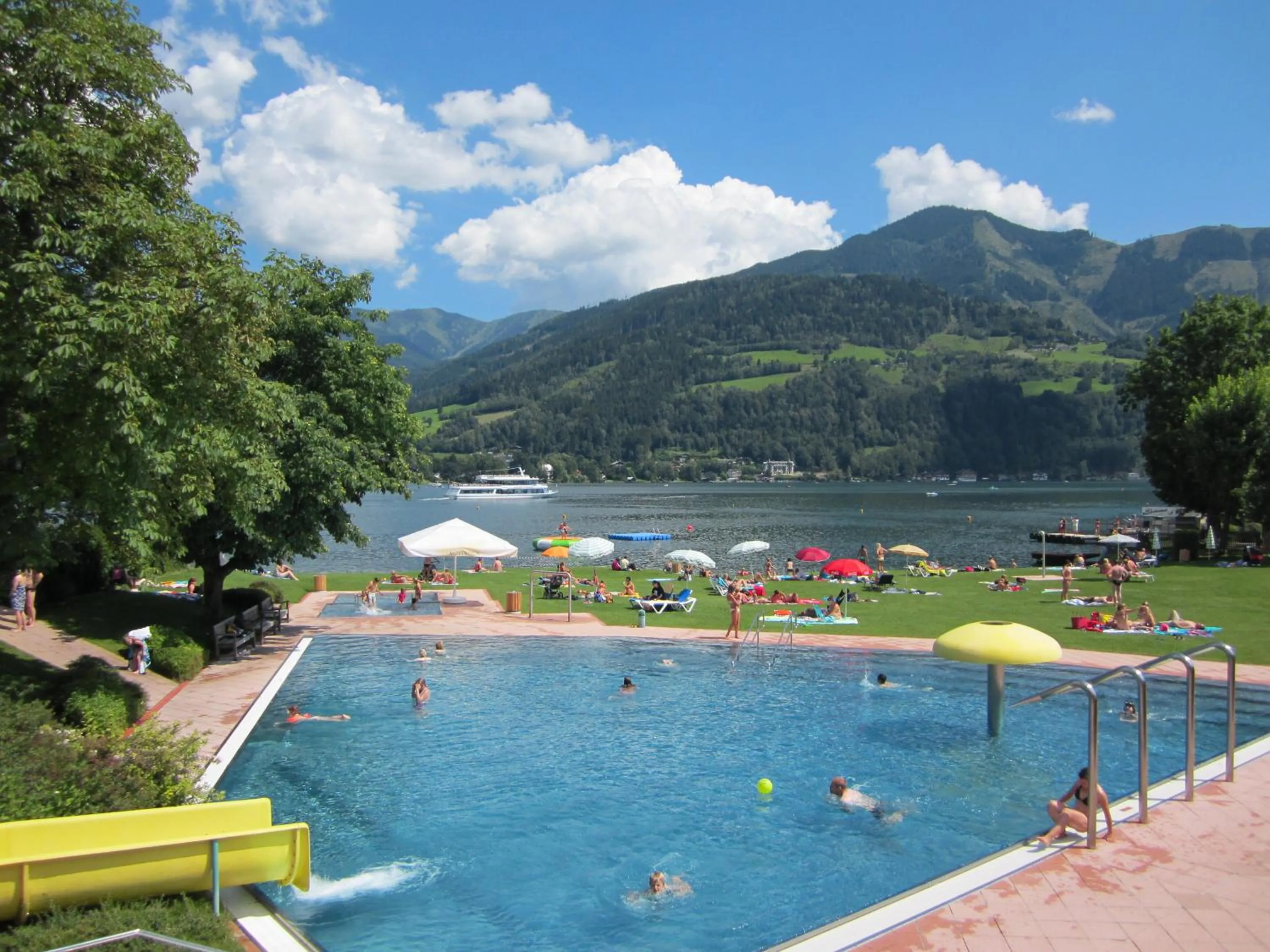 Beach in Appartement Living Schönwies apartments with private Infrared cabin and Zell am See Kaprun summercard