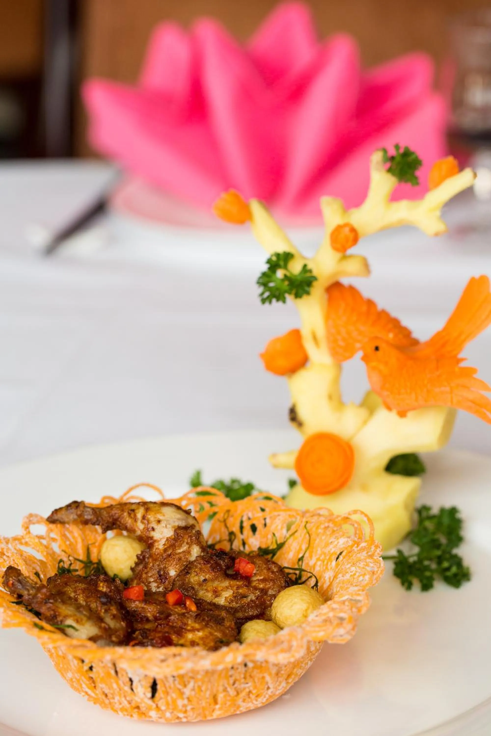 Food close-up in Hôtel Huatian Chinagora