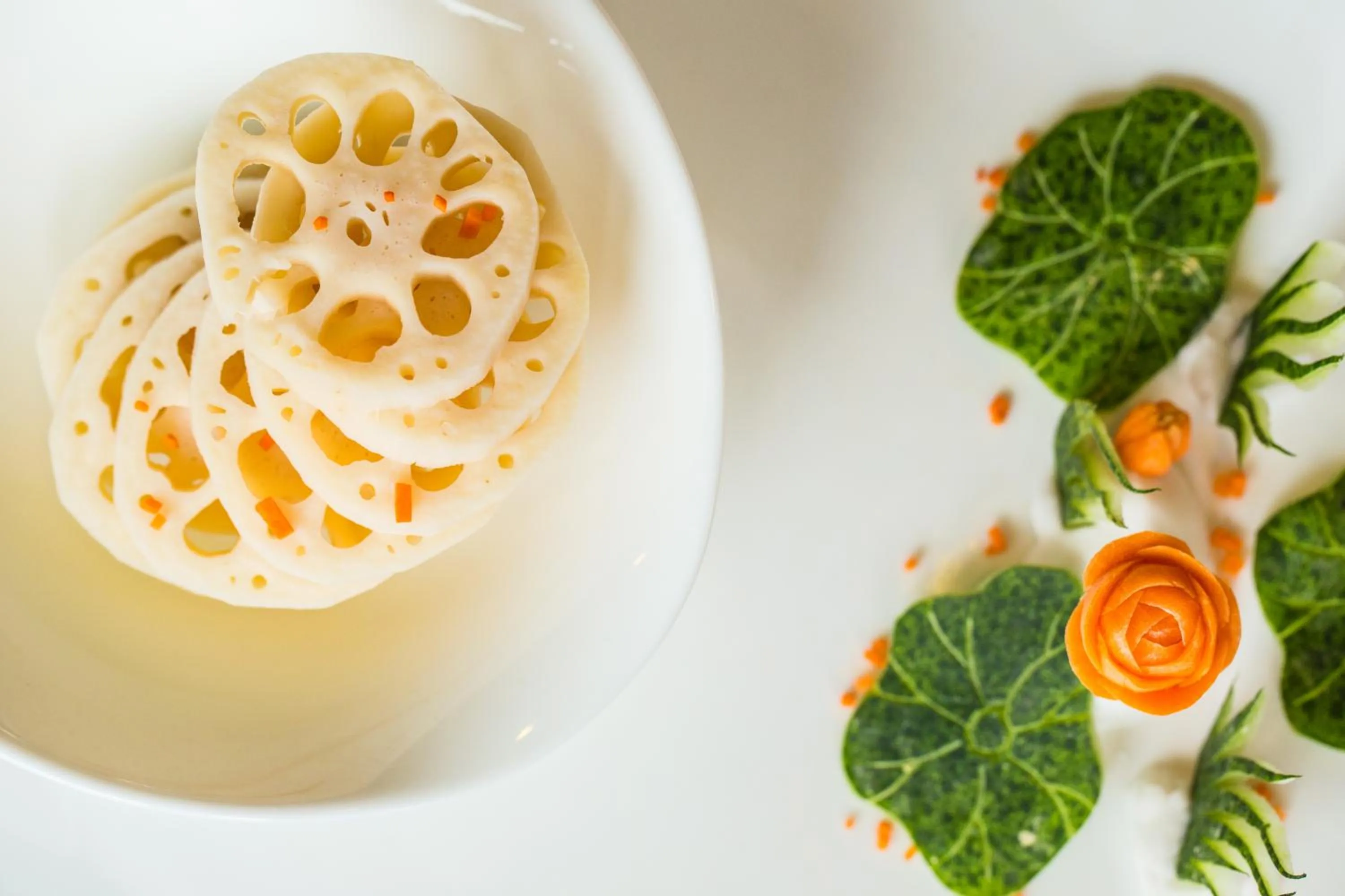 Food close-up in Hôtel Huatian Chinagora