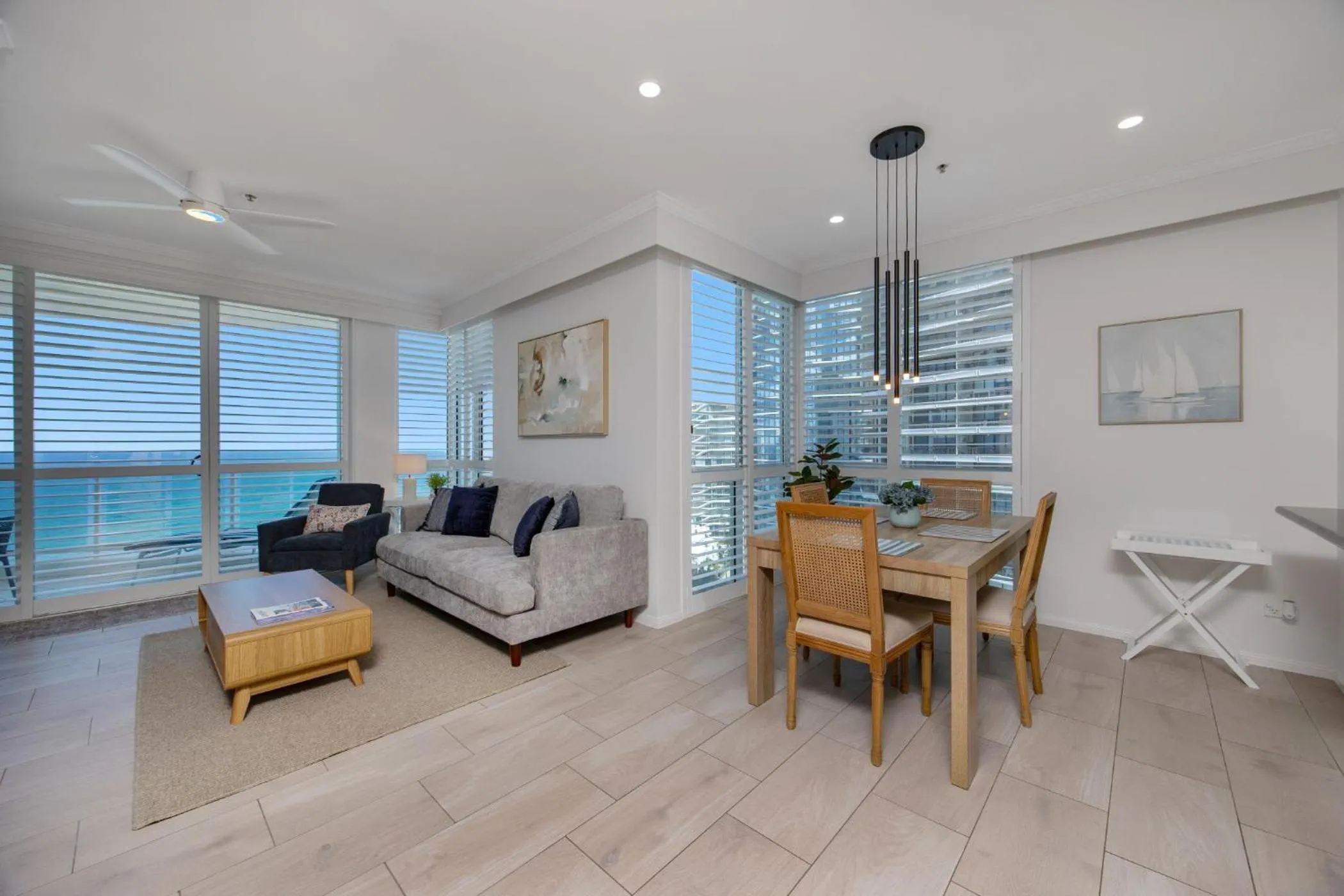 Dining area in Pacific Views Resort