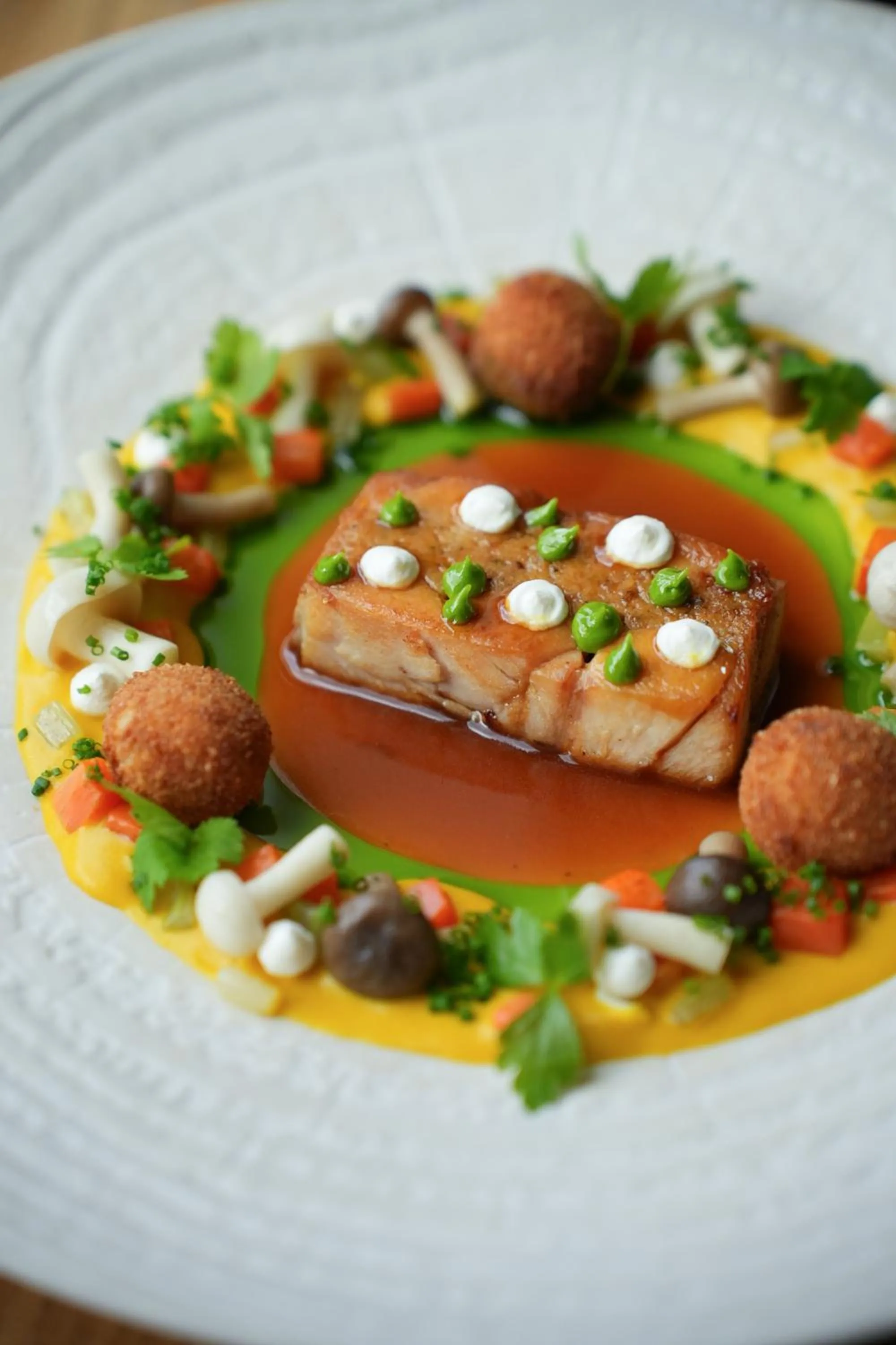 Food close-up in Imola Udvarház Dessert Hotel