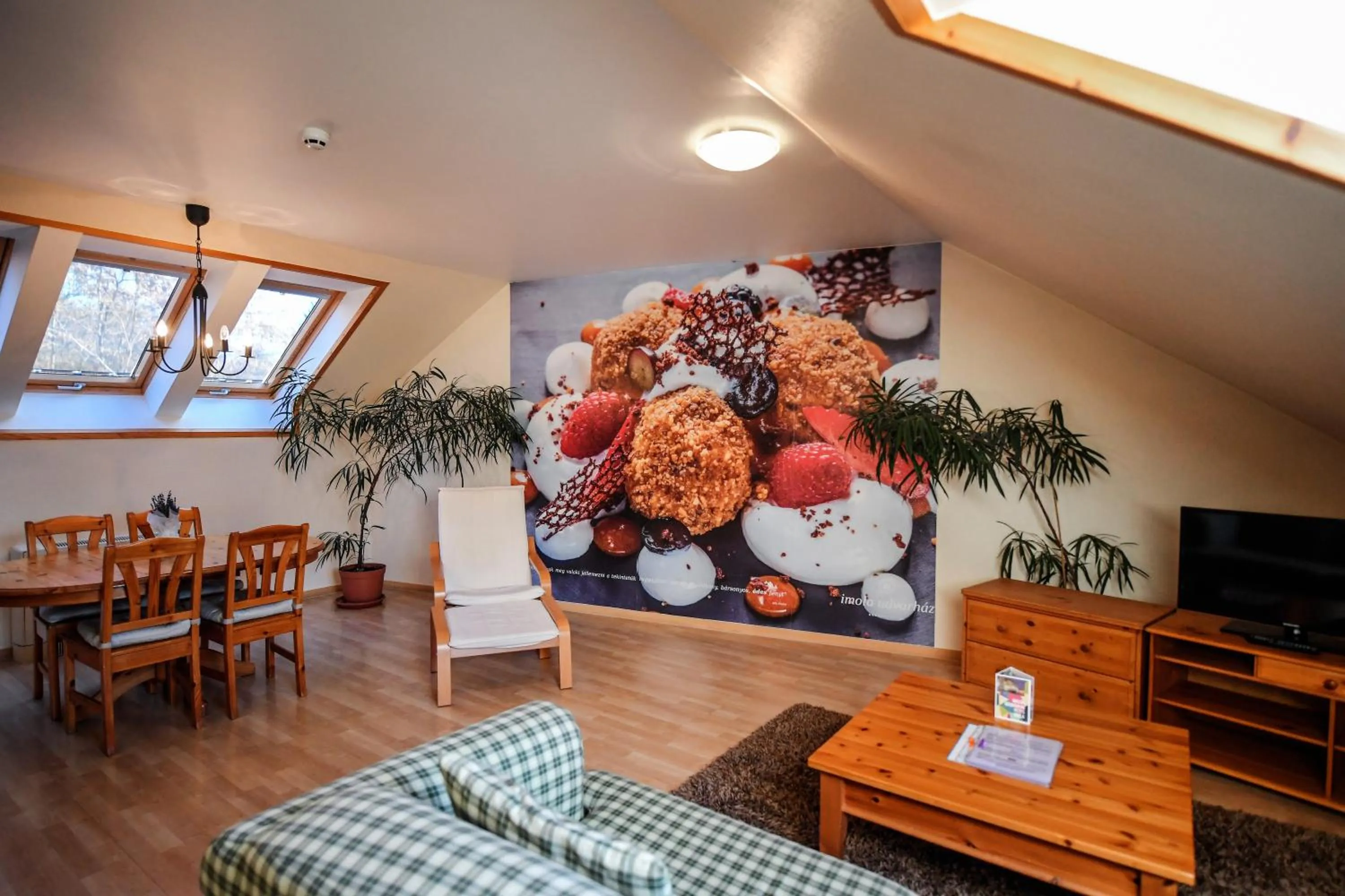 Living room in Imola Udvarház Dessert Hotel