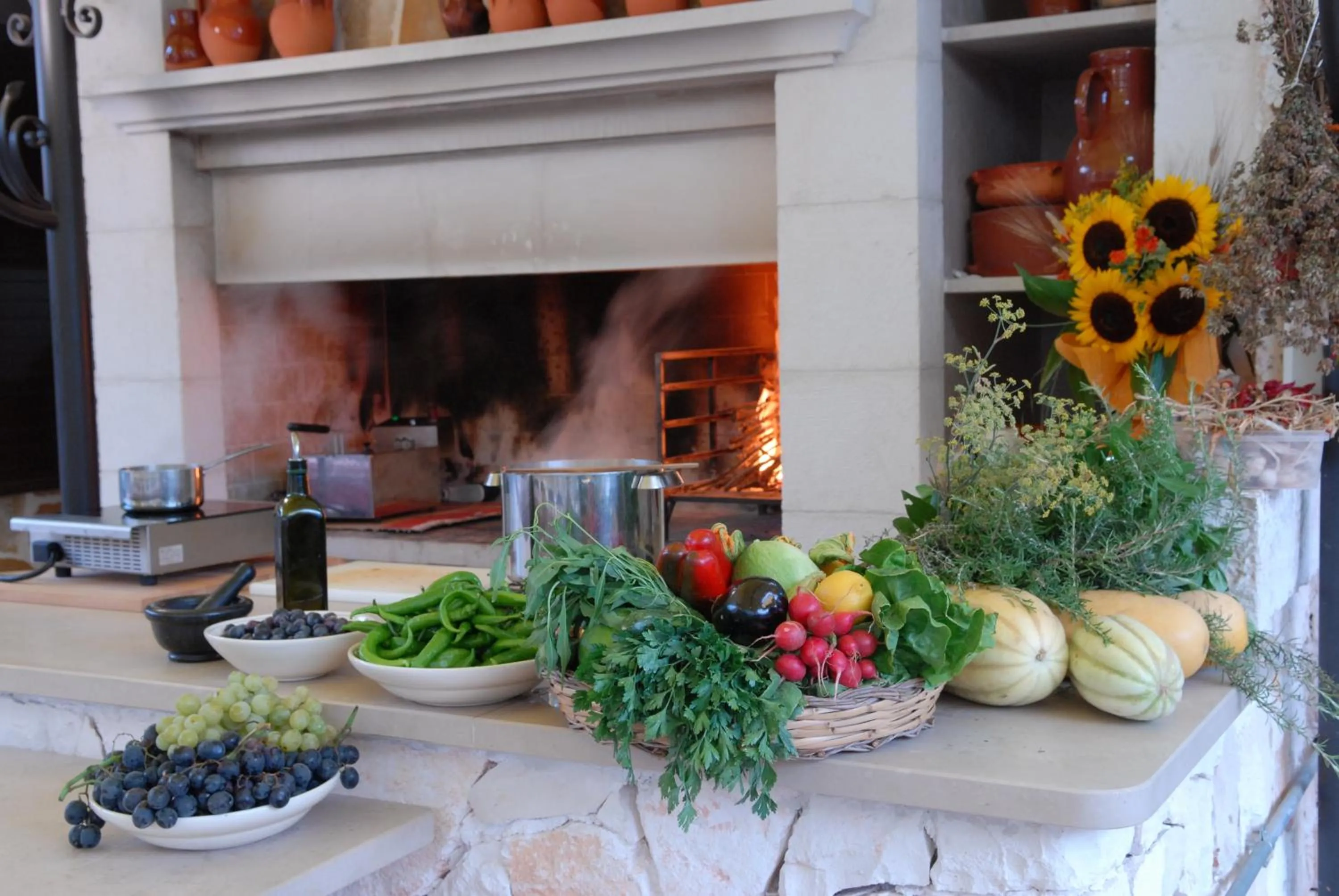 Decorative detail in Truddhi Casa e Cucina di Puglia