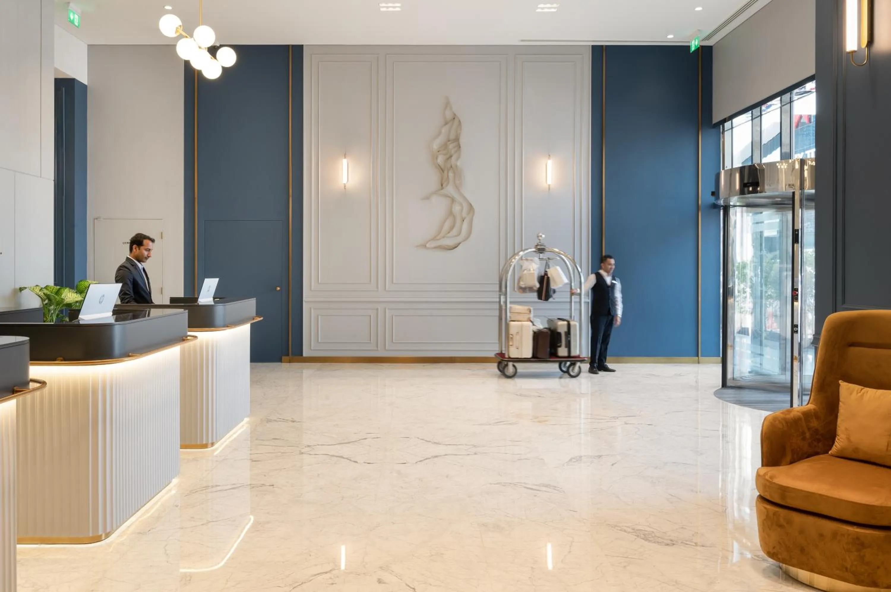 Lobby or reception in Oaks Liwa Heights Hotel Suites