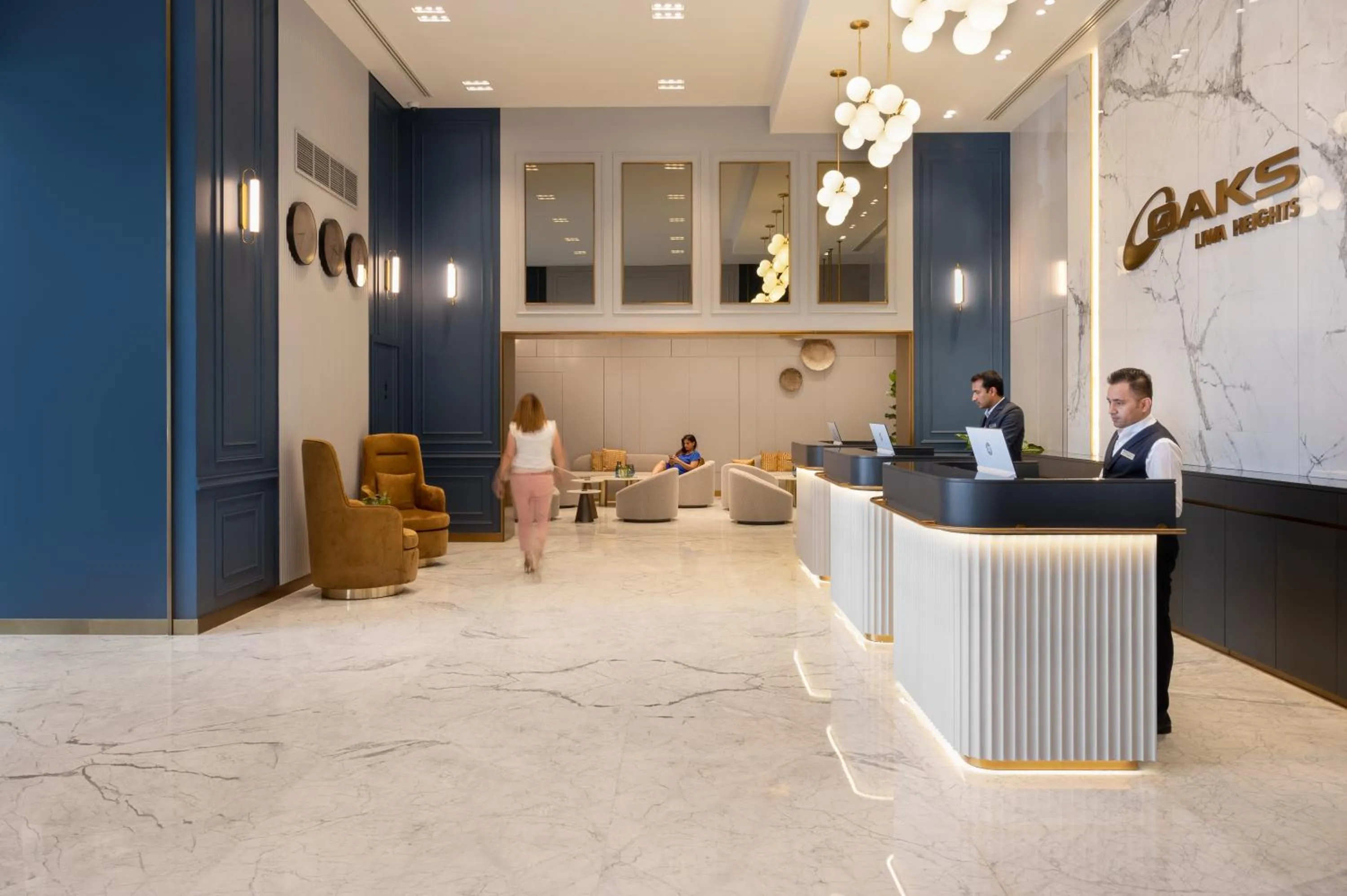 Lobby or reception in Oaks Liwa Heights Hotel Suites