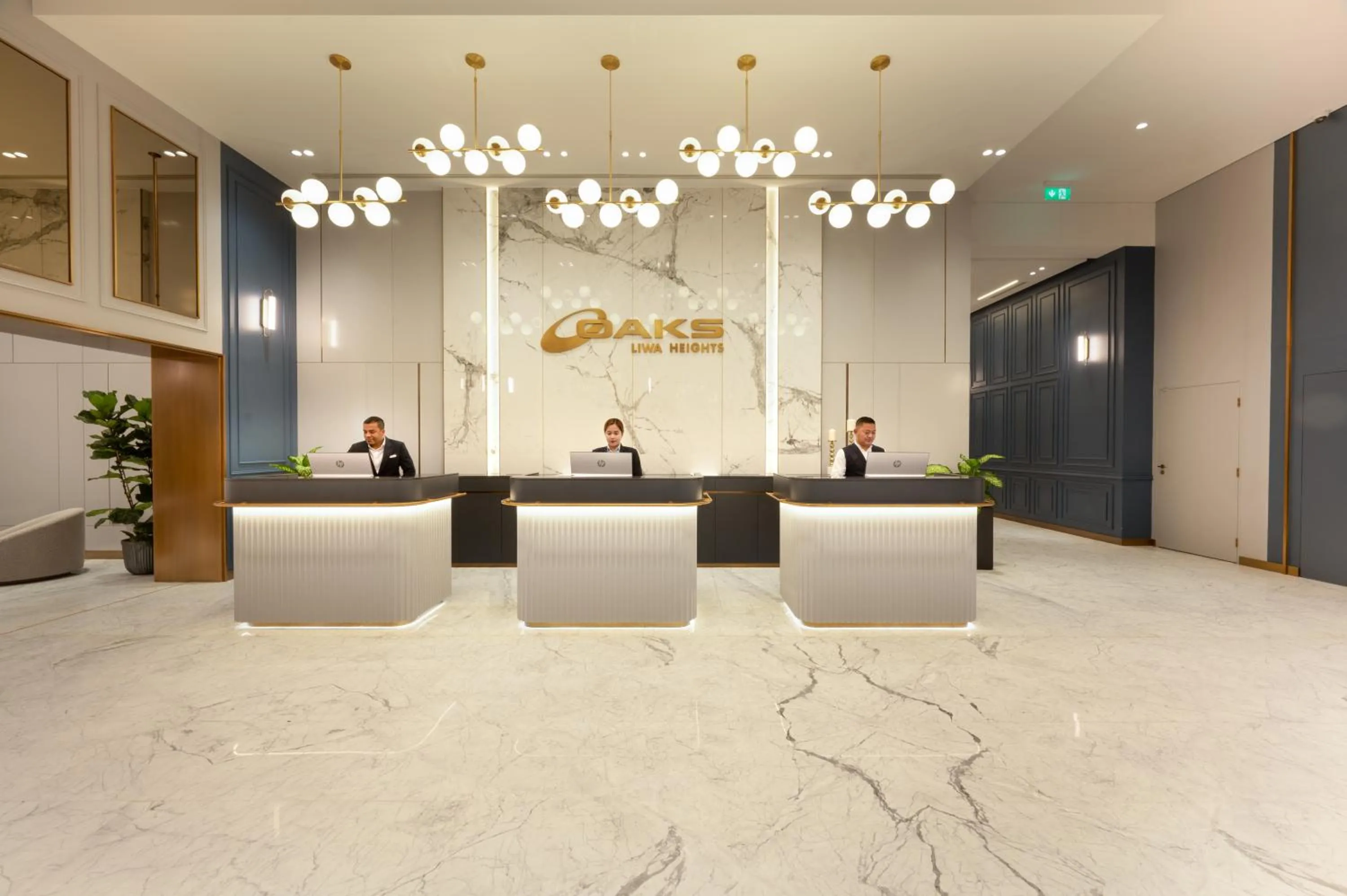 Lobby or reception in Oaks Liwa Heights Hotel Suites