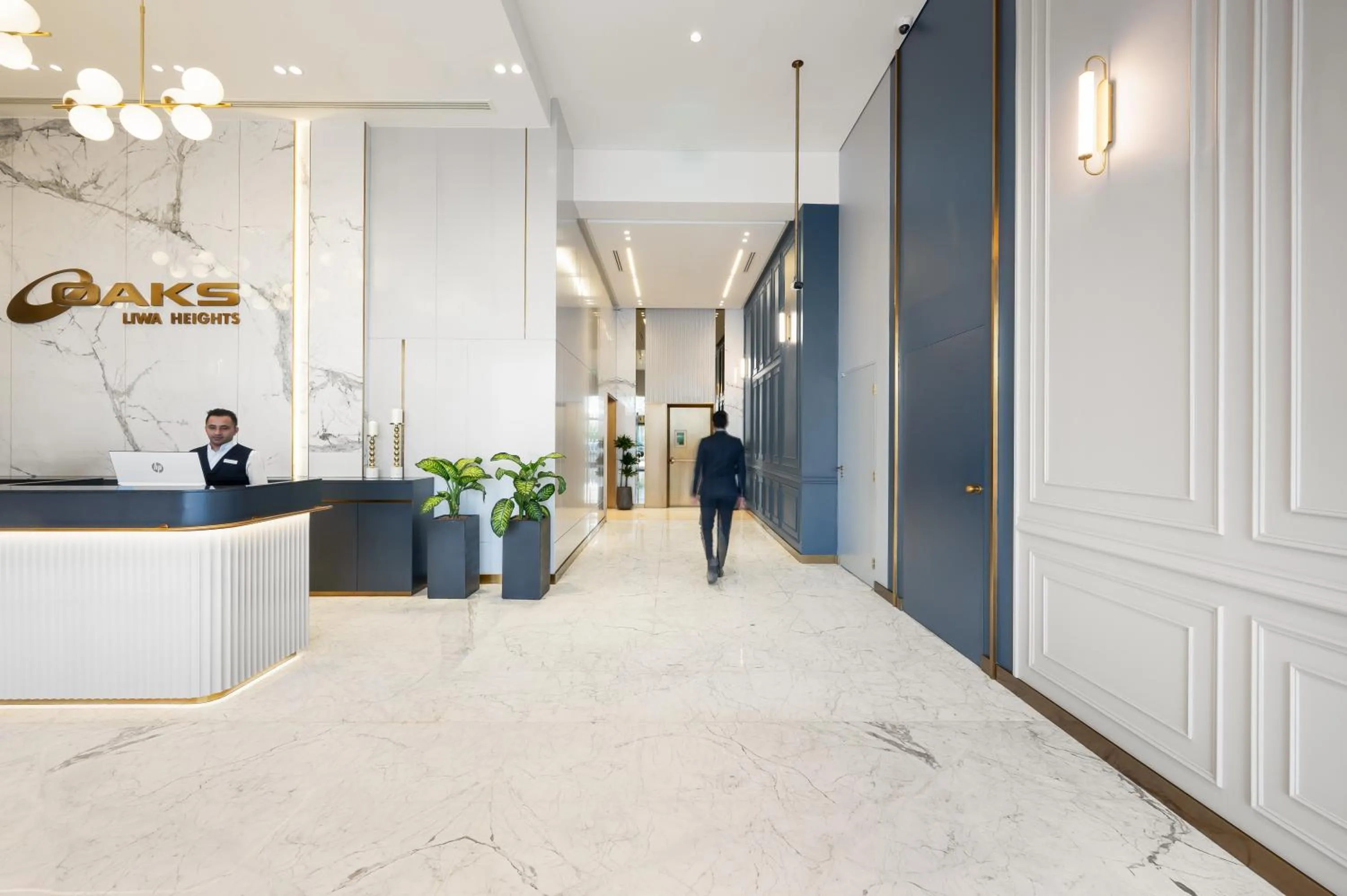 Lobby or reception in Oaks Liwa Heights Hotel Suites