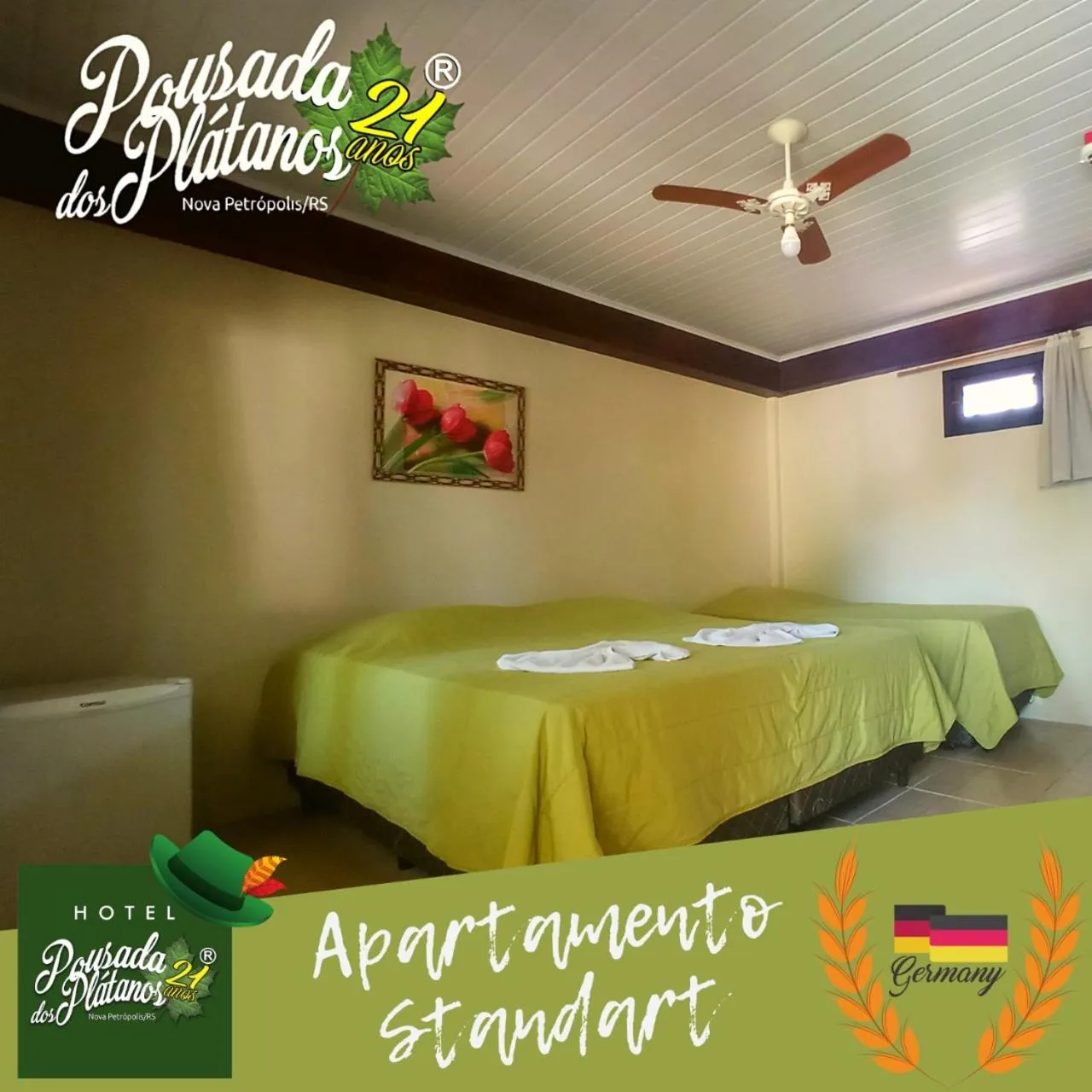 Logo/Certificate/Sign, Bed in Pousada dos Plátanos