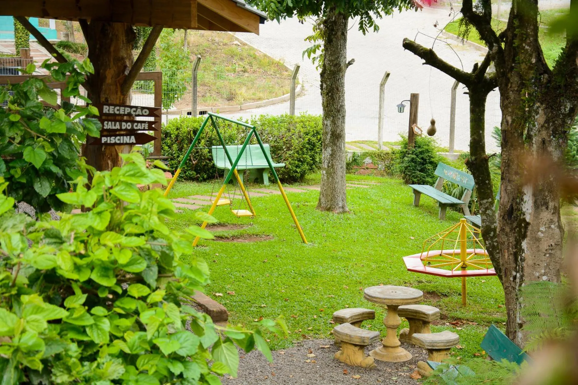 Children play ground in Pousada dos Plátanos