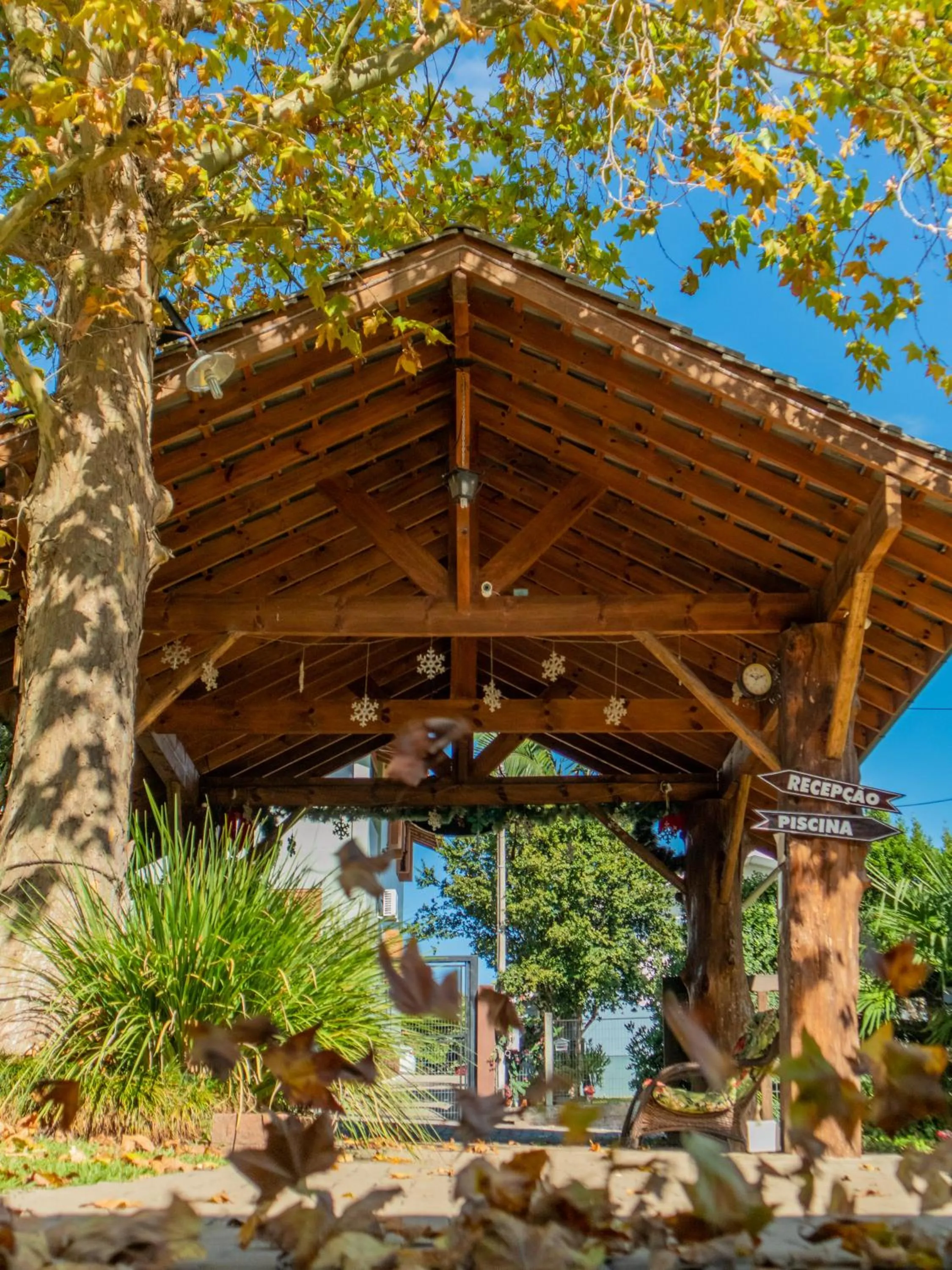 Property building in Pousada dos Plátanos