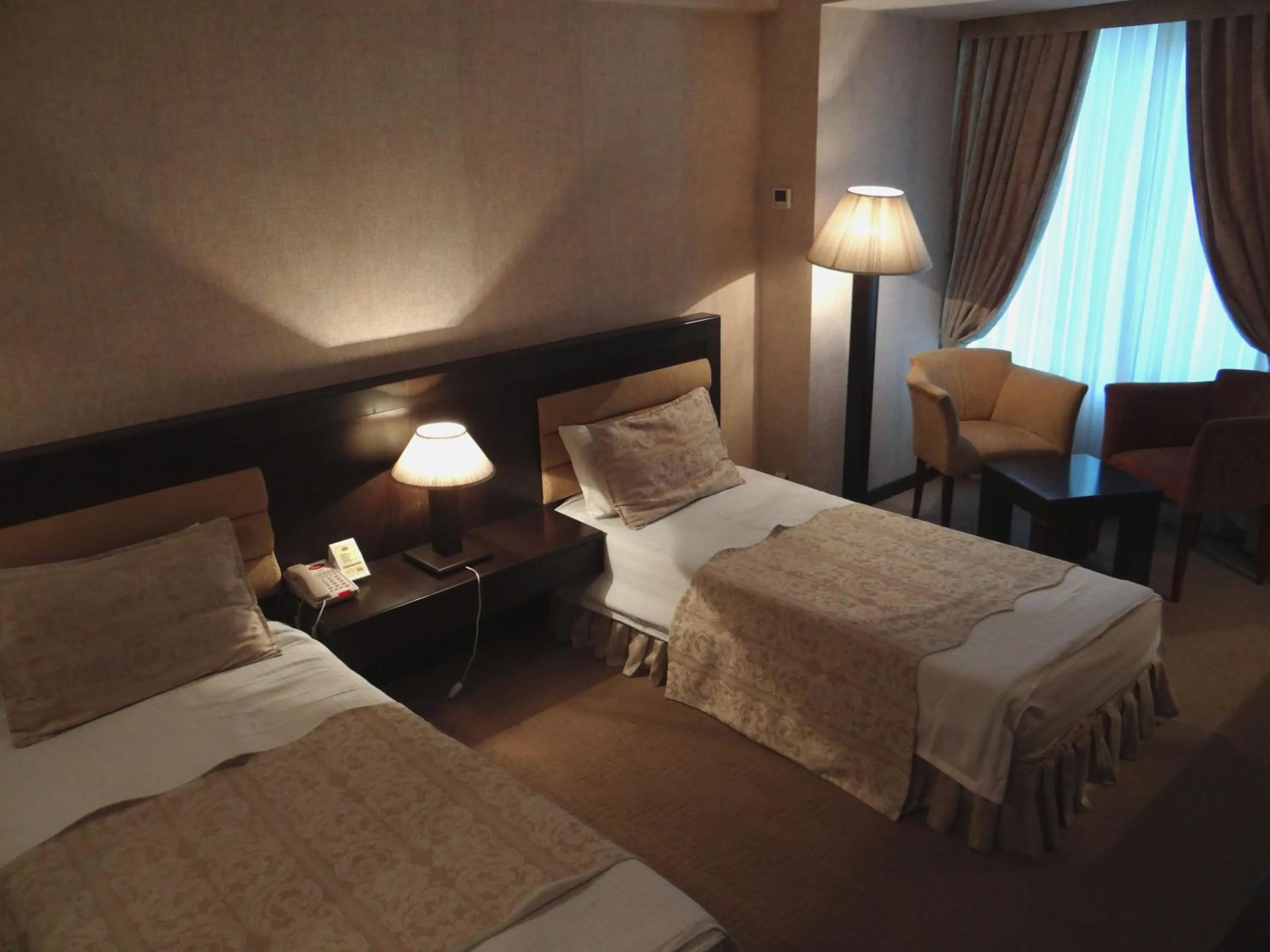 Decorative detail, Bed in Le Grande Plaza Hotel