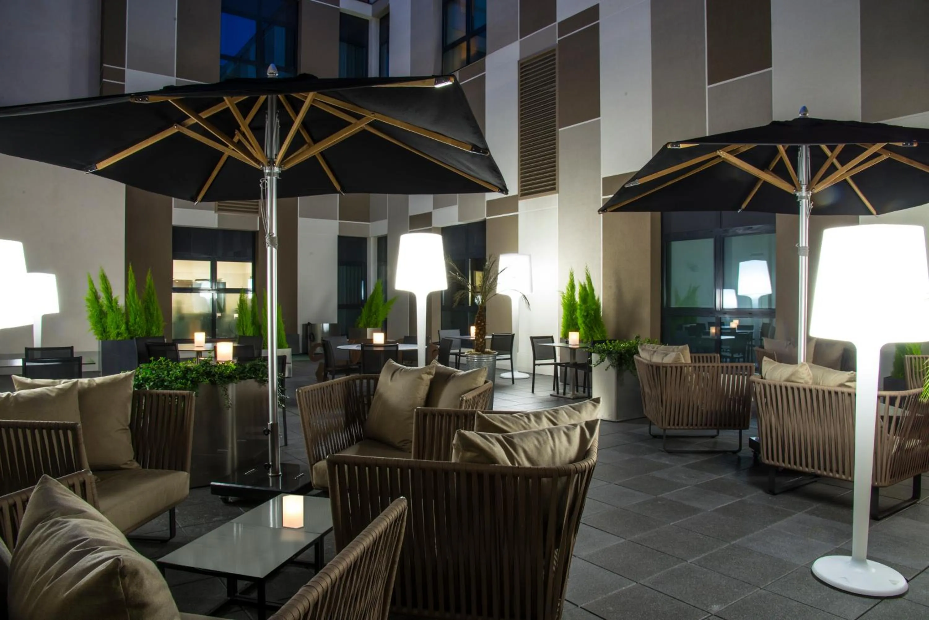 Patio in Radisson BLU Hotel Nantes