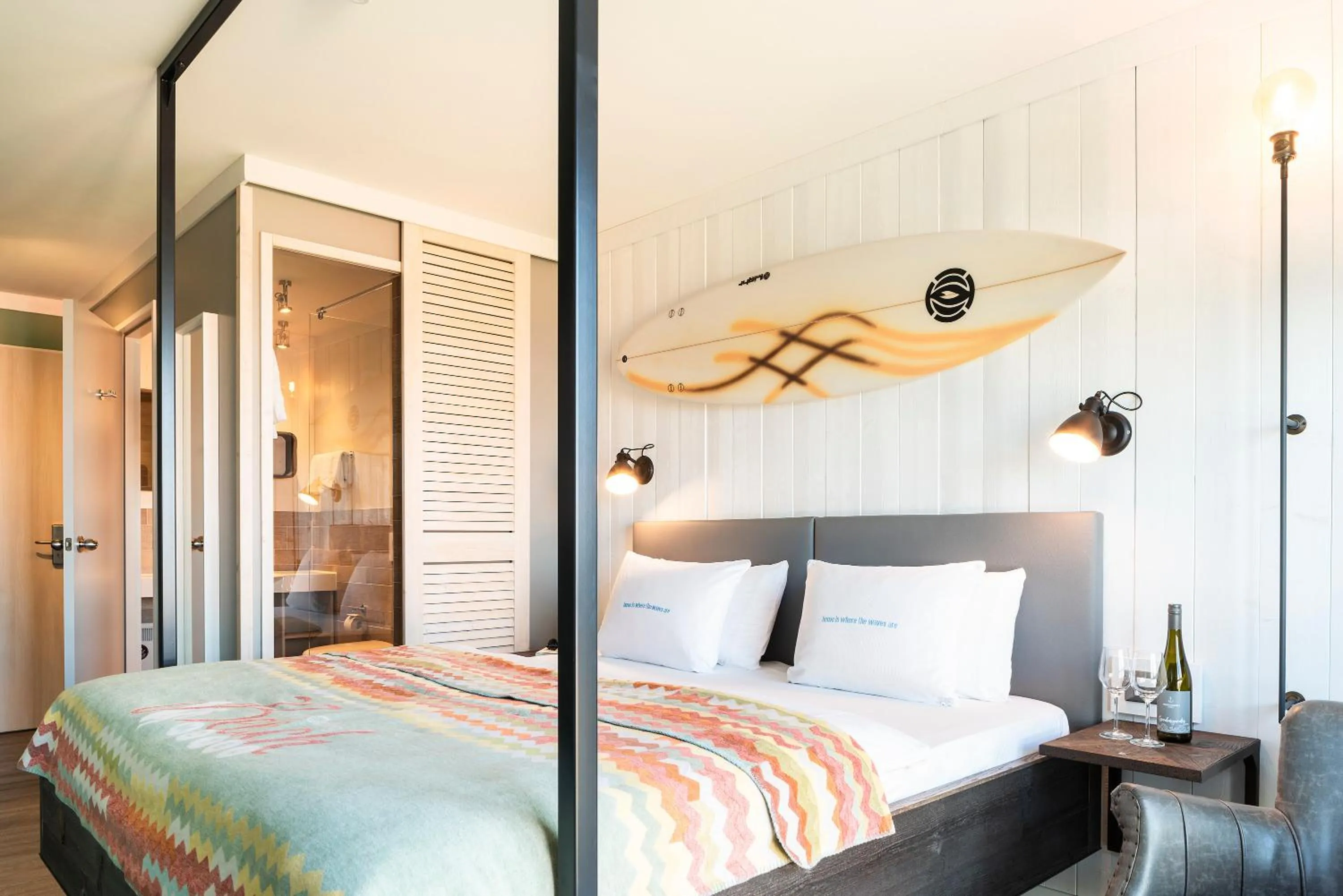 Bed in Beach Motel St. Peter-Ording