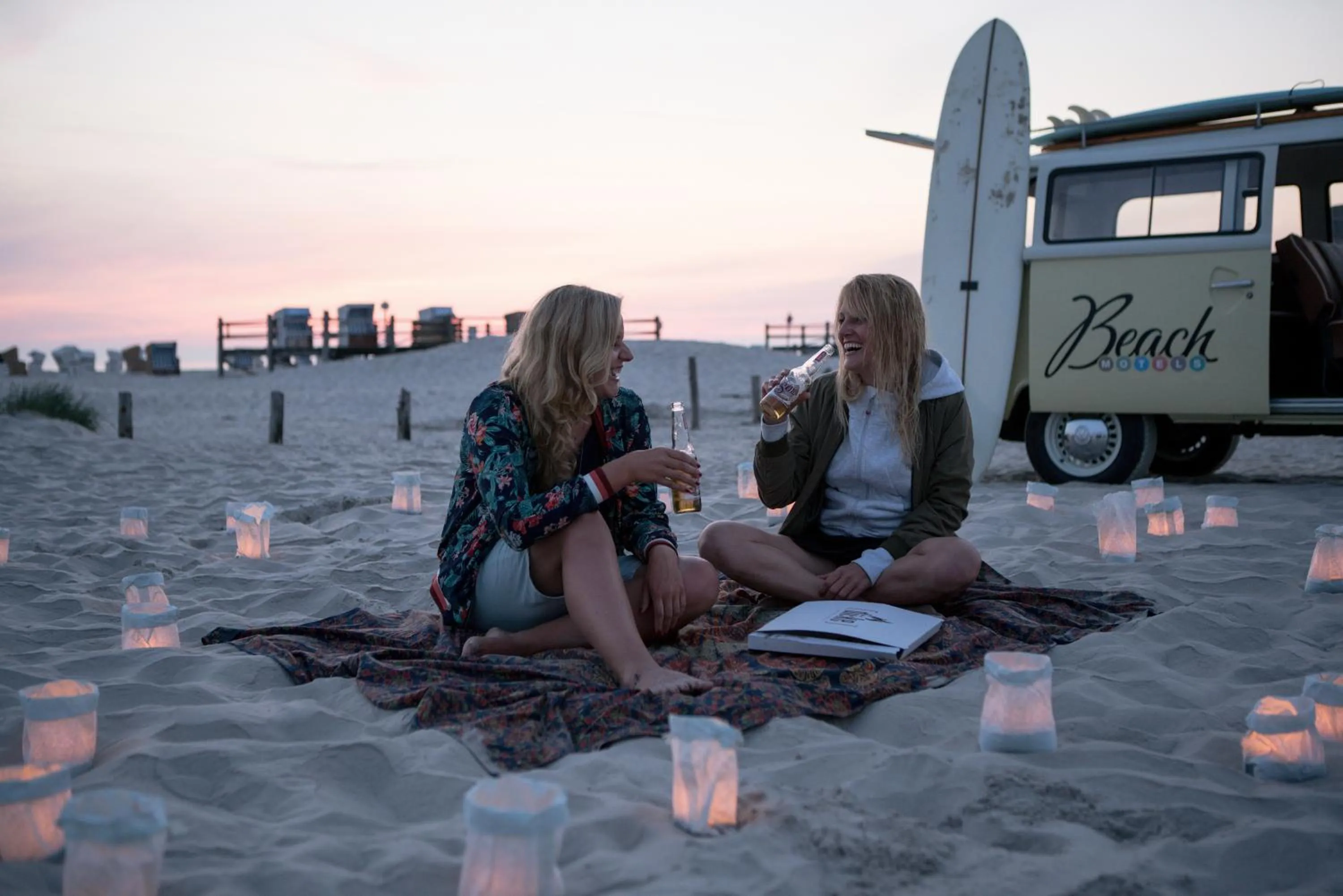 People in Beach Motel St. Peter-Ording