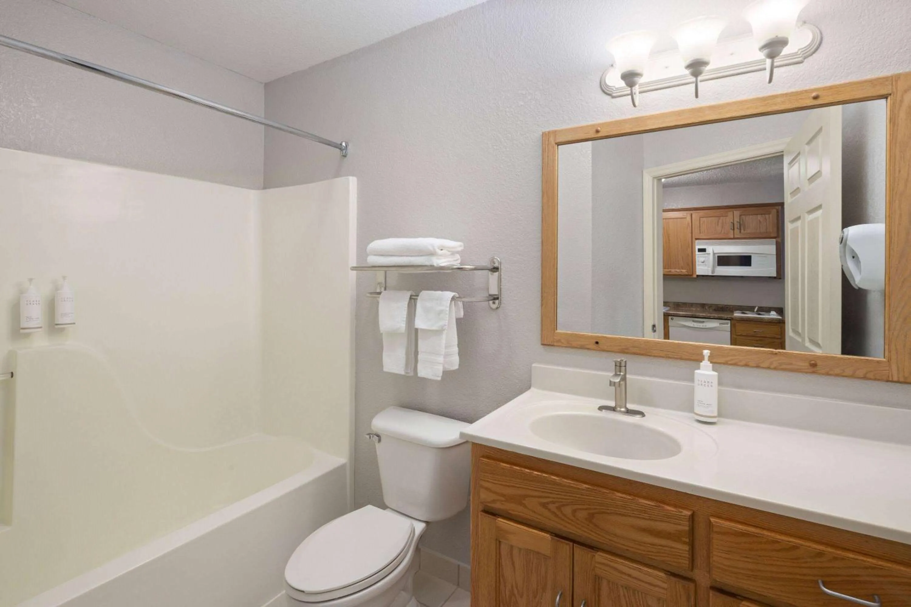 Bathroom in Days Inn & Suites by Wyndham Green Bay WI