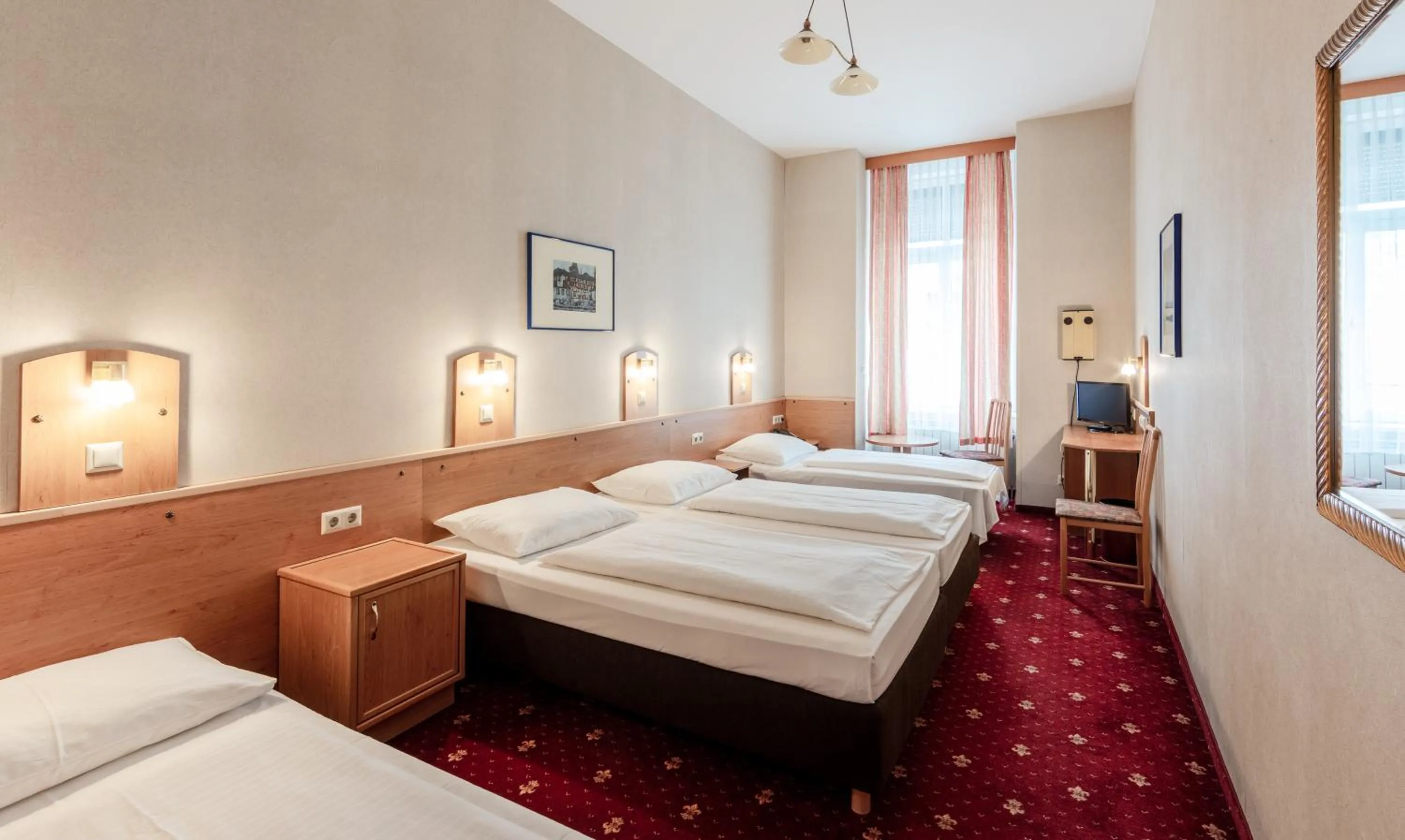 Bed in Hotel Admiral