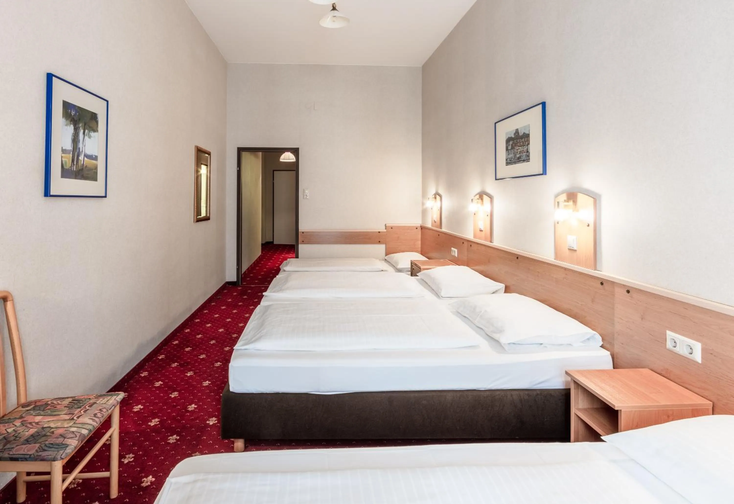 Bed in Hotel Admiral