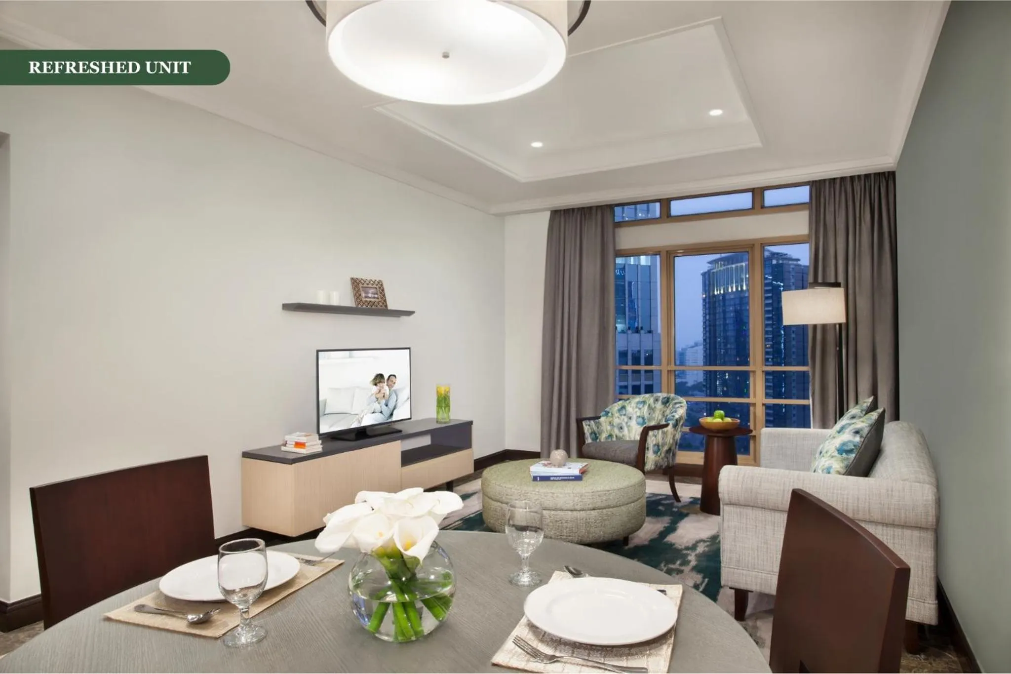 Living room in Somerset Grand Citra Jakarta