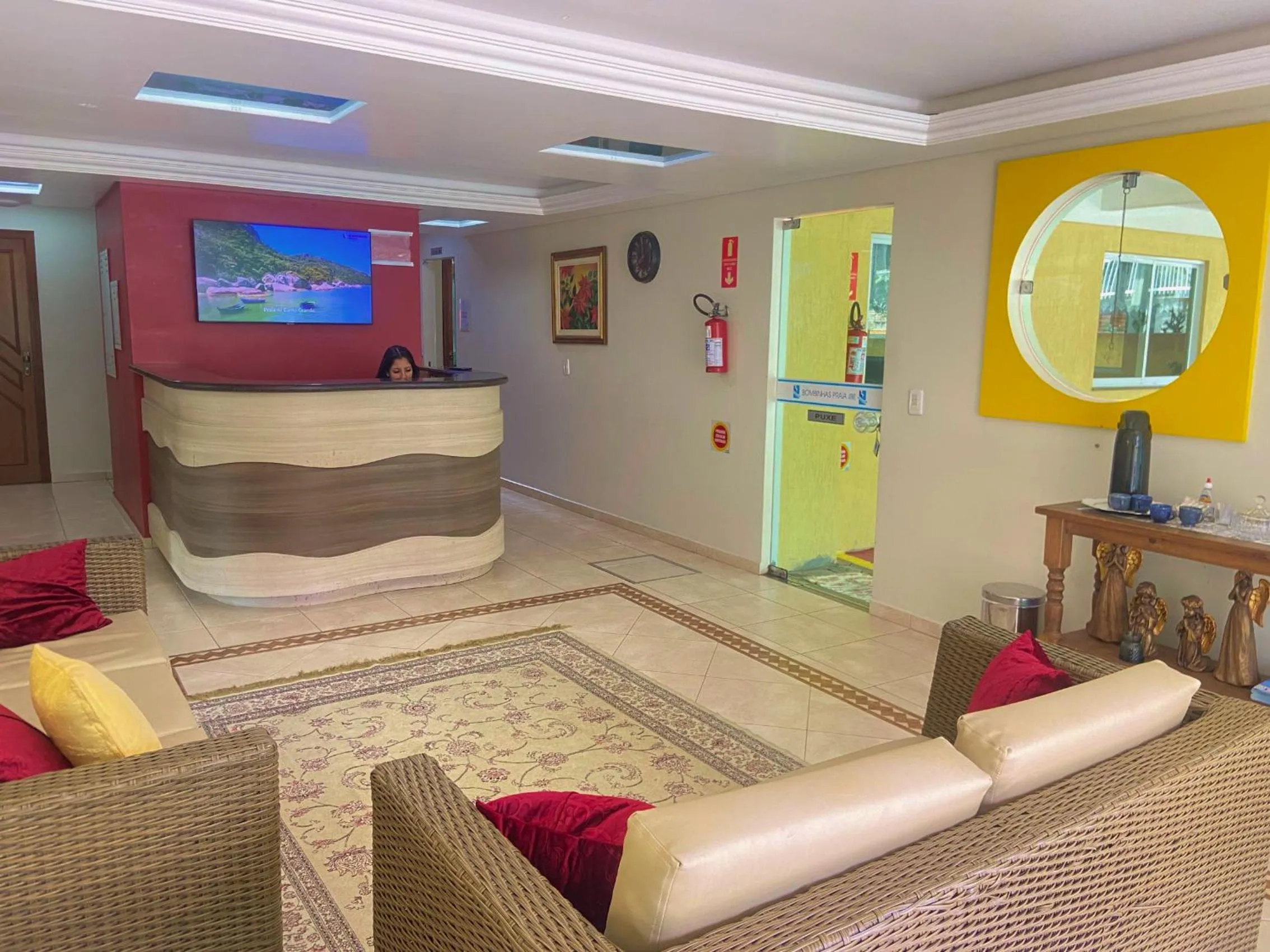 Seating area in Bombinhas Praia Apart Hotel - unidade rua Bem Te Vi