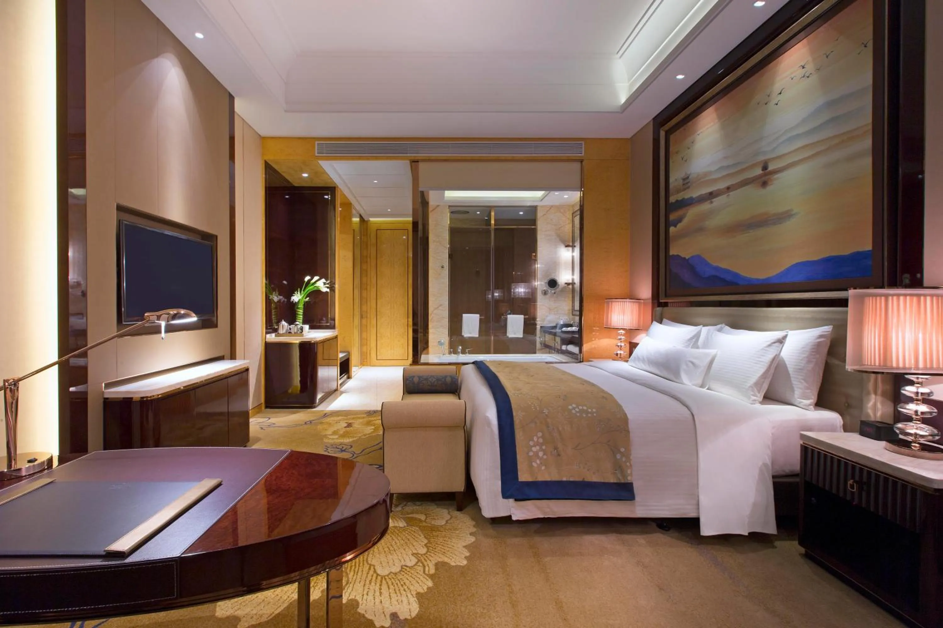 Photo of the whole room, Bed in Wanda Vista Changsha