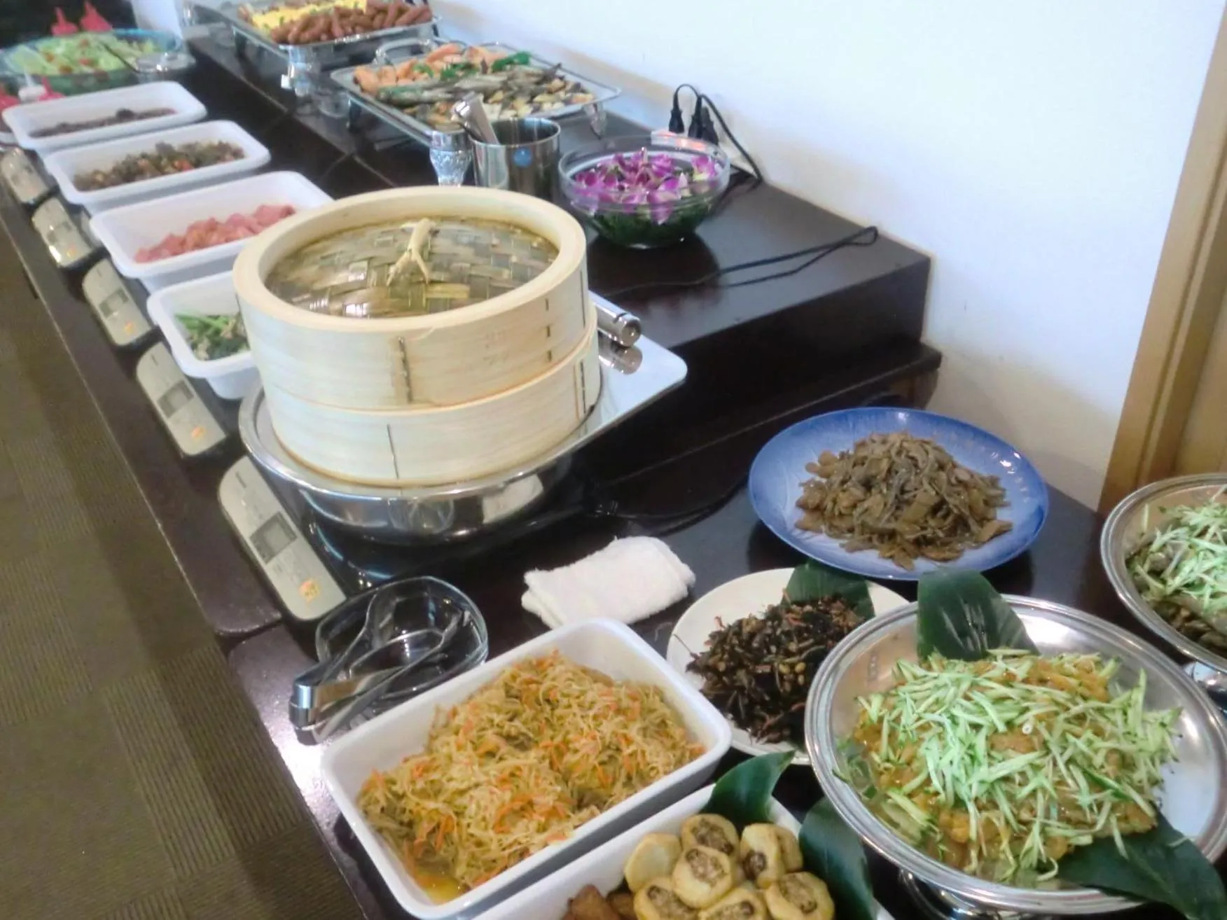 Buffet breakfast in Yakushima Green Hotel
