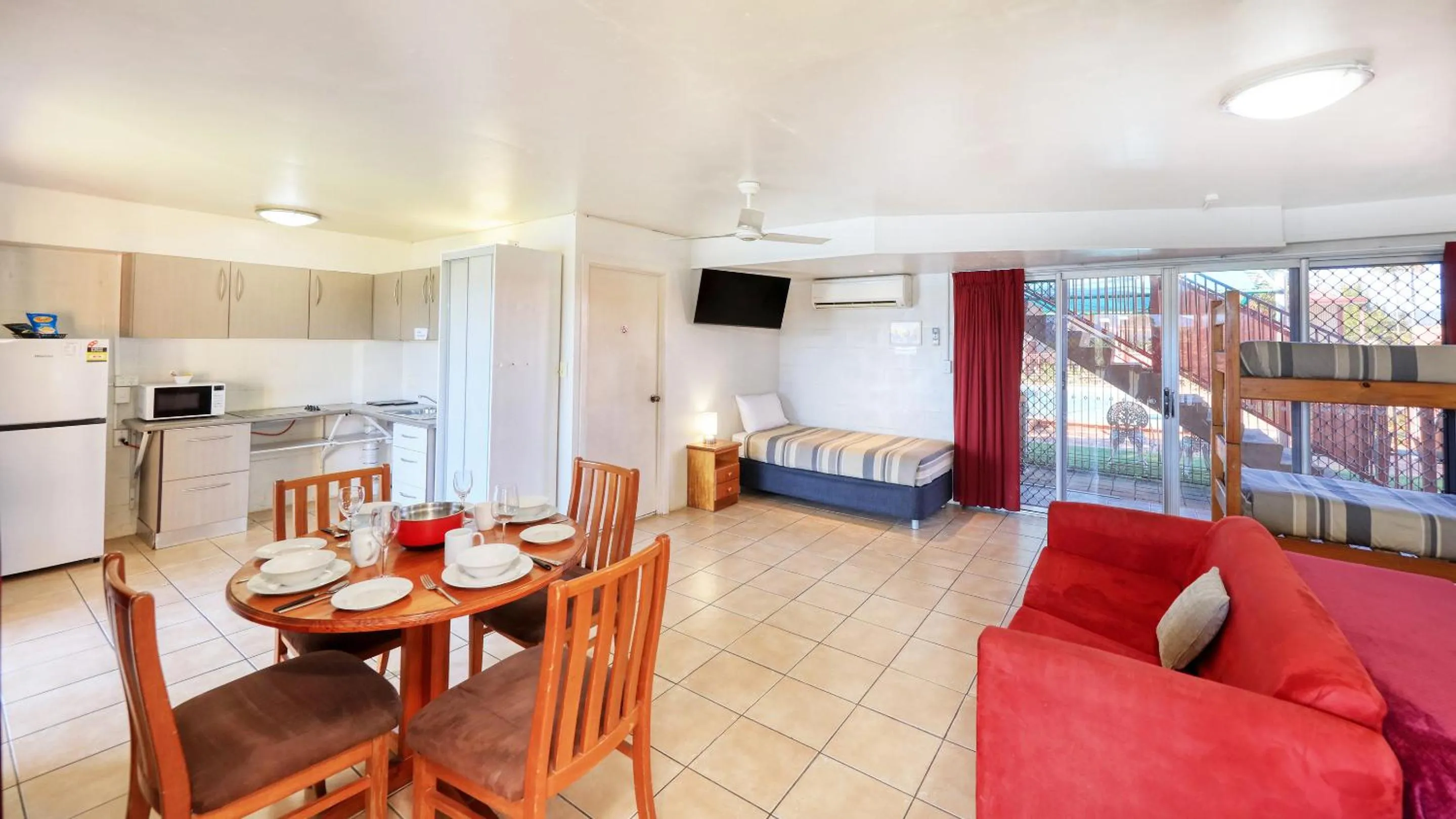 Seating area in Tweed River Motel