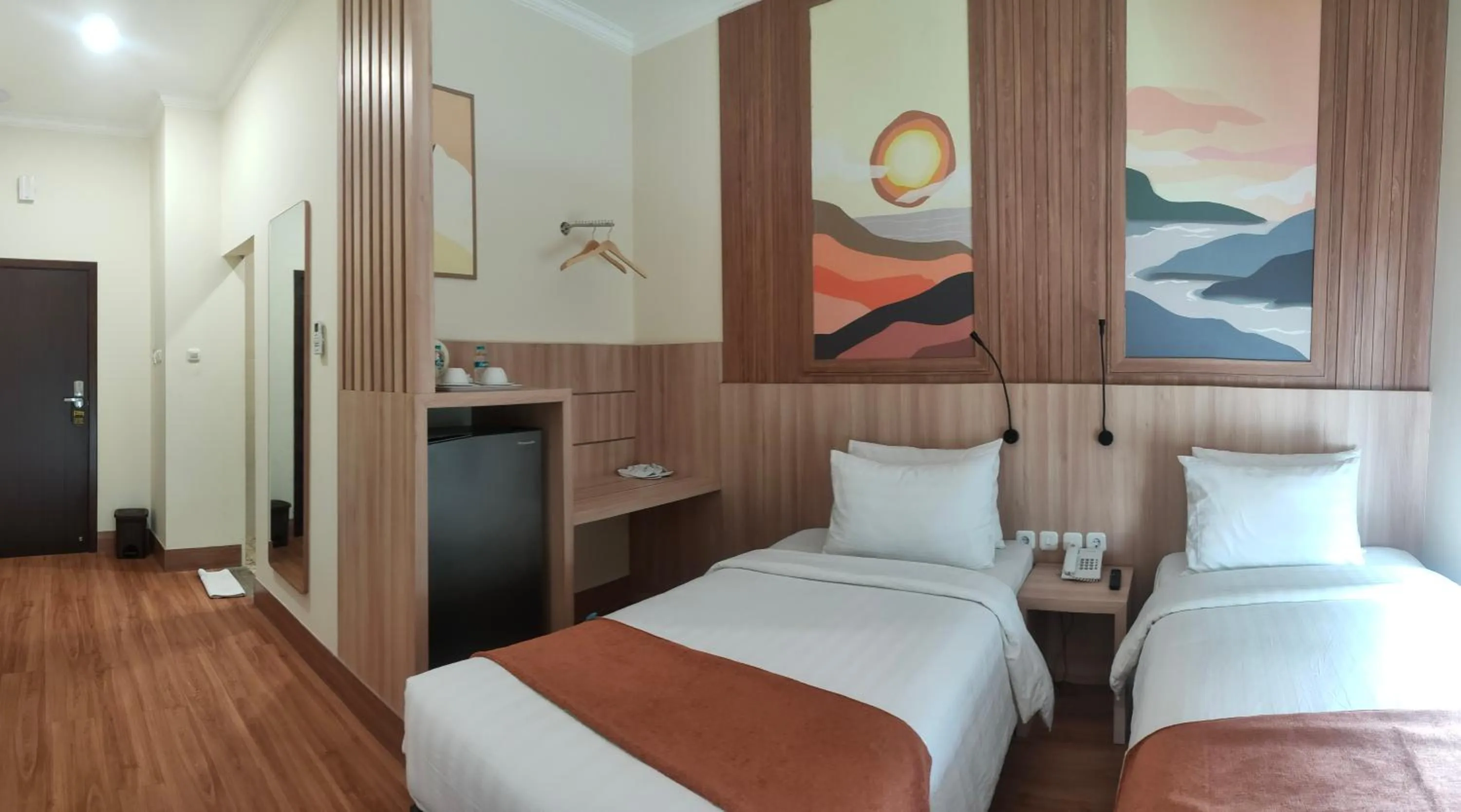 Bed in D'Bamboo Suites